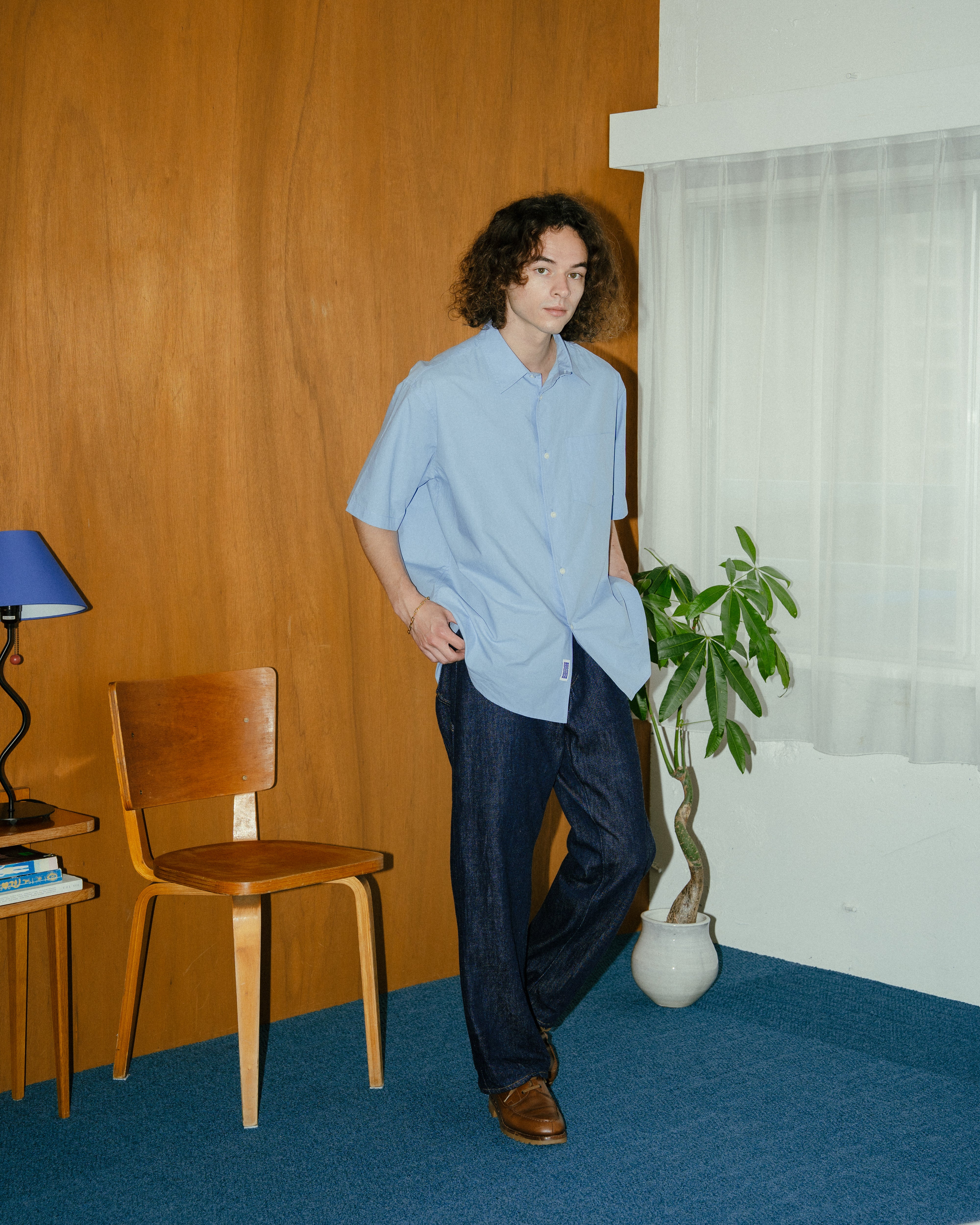 BOUTIQUE SHORT SLEEVE BOX SHIRT（ブティックショートスリーブボックスシャツサックス）｜ONLINE BOUTIQUE（オンラインブティック）