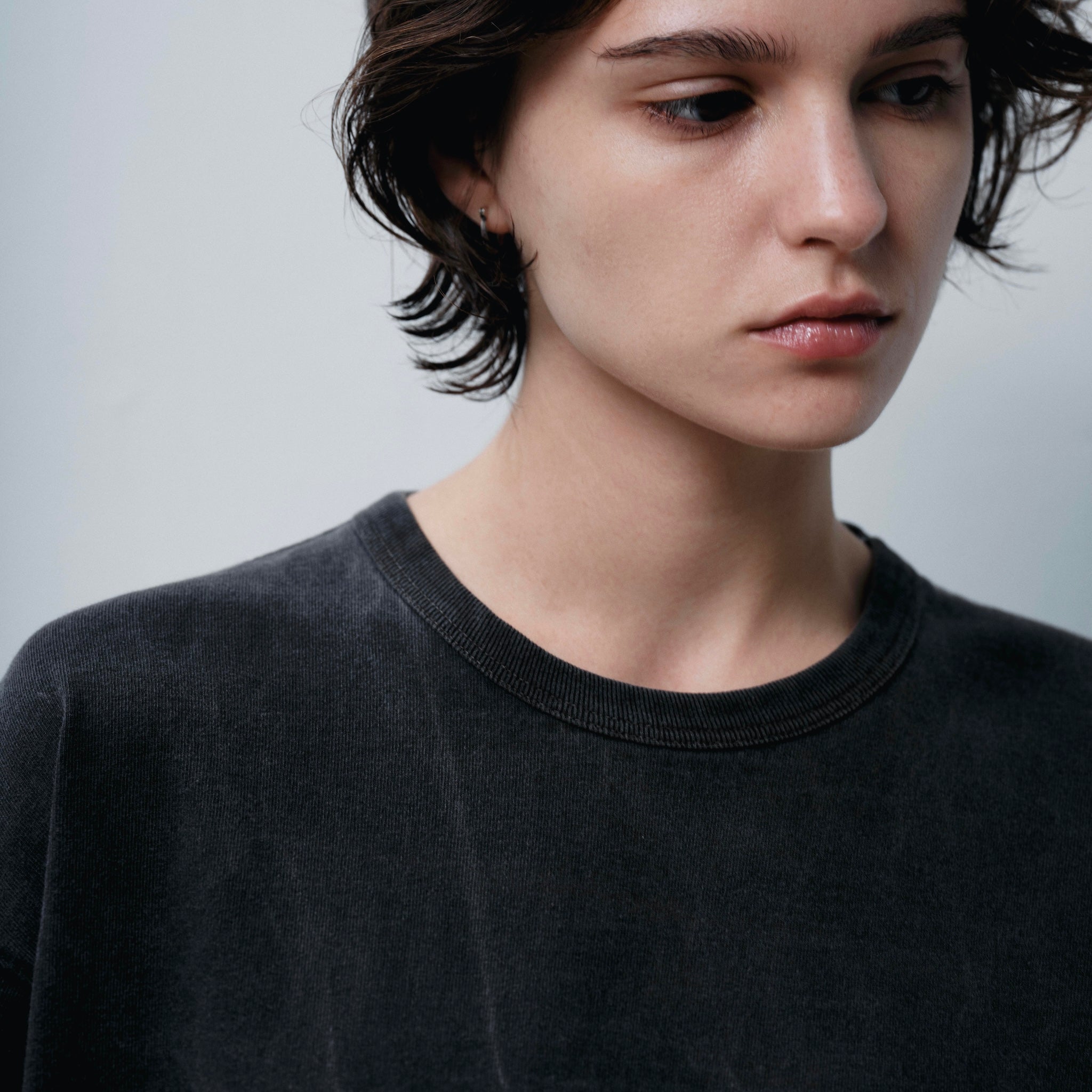 FOUNDOUR COTTON BD SHORT SLEEVE TEE BLACK（ファウンダコットンボタンダウンショートスリーブTシャツブラック）｜ONLINE BOUTIQUE（オンラインブティック）