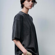FOUNDOUR COTTON BD SHORT SLEEVE TEE BLACK（ファウンダコットンボタンダウンショートスリーブTシャツブラック）｜ONLINE BOUTIQUE（オンラインブティック）