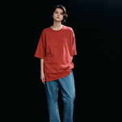 FOUNDOUR COTTON BD SHORT SLEEVE TEE RED（ファウンダコットンボタンダウンショートスリーブTシャツレッド）｜ONLINE BOUTIQUE（オンラインブティック）