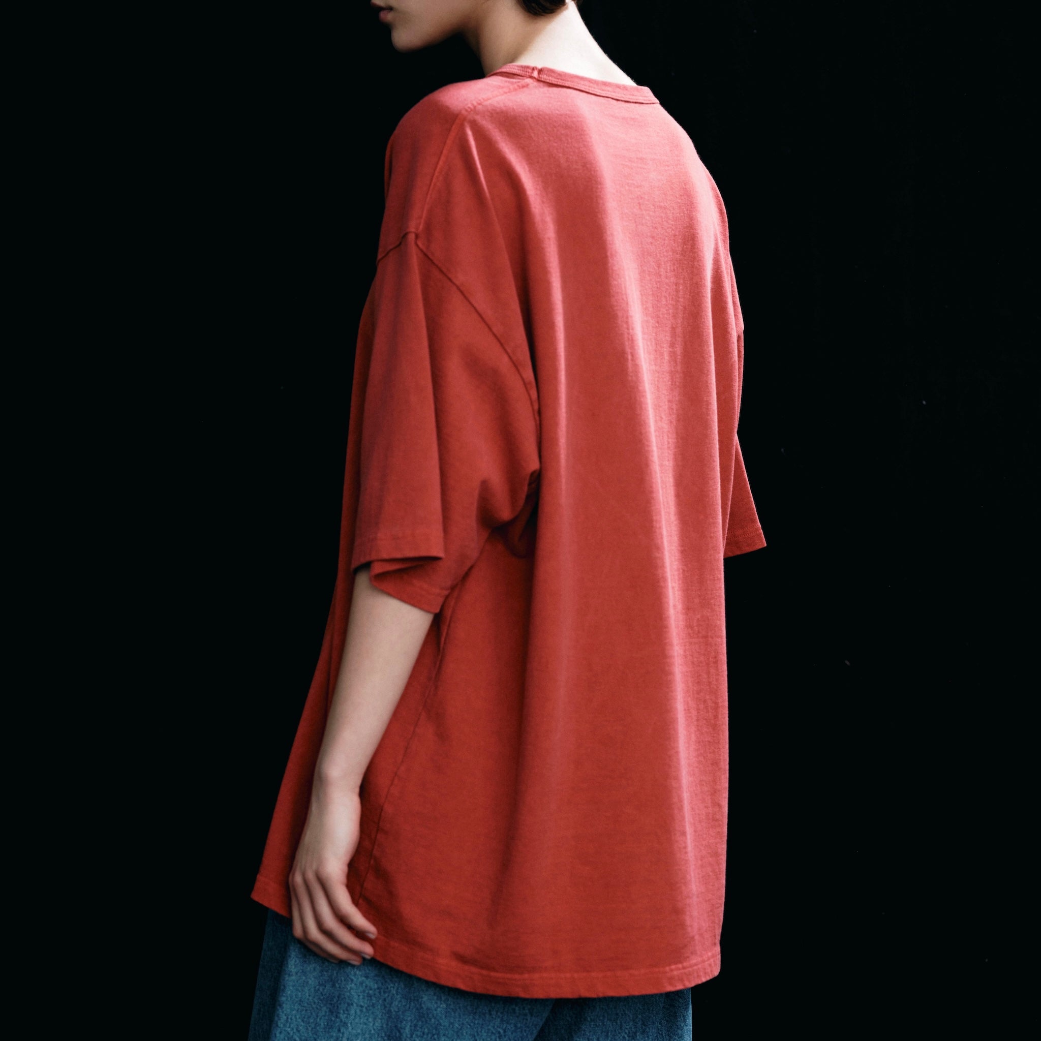 FOUNDOUR COTTON BD SHORT SLEEVE TEE RED（ファウンダコットンボタンダウンショートスリーブTシャツレッド）｜ONLINE BOUTIQUE（オンラインブティック）