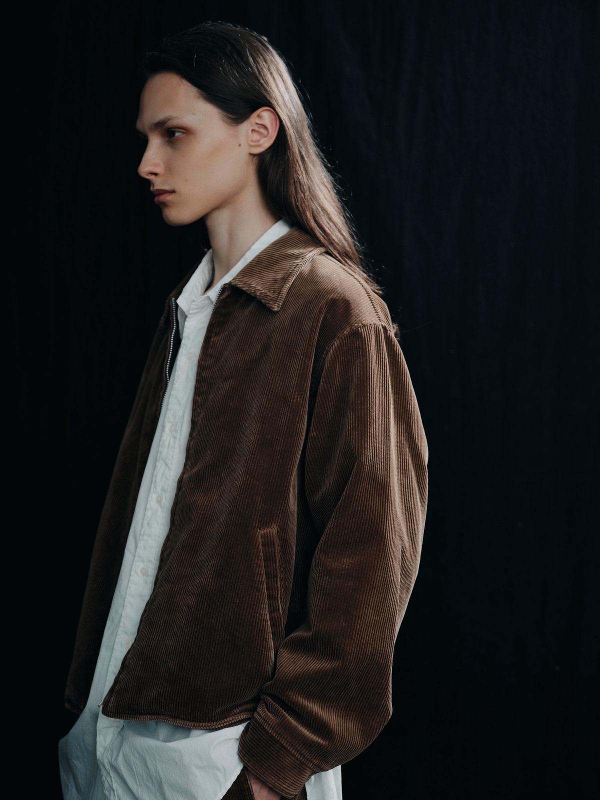 FOUNDOUR COTTON CORDUROY ZIP UP BLOUSON BROWN（ファウンダコットンコーデュロイジップアップブルゾンブラウン）｜ONLINE BOUTIQUE（オンラインブティック）
