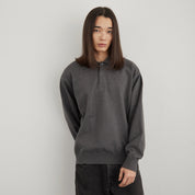 LONG SLEEVE KNIT POLO SHIRT CHARCOAL GRAY（ロングスリーブニットポロシャツチャコールグレー）｜ONLINE BOUTIQUE（オンラインブティック）