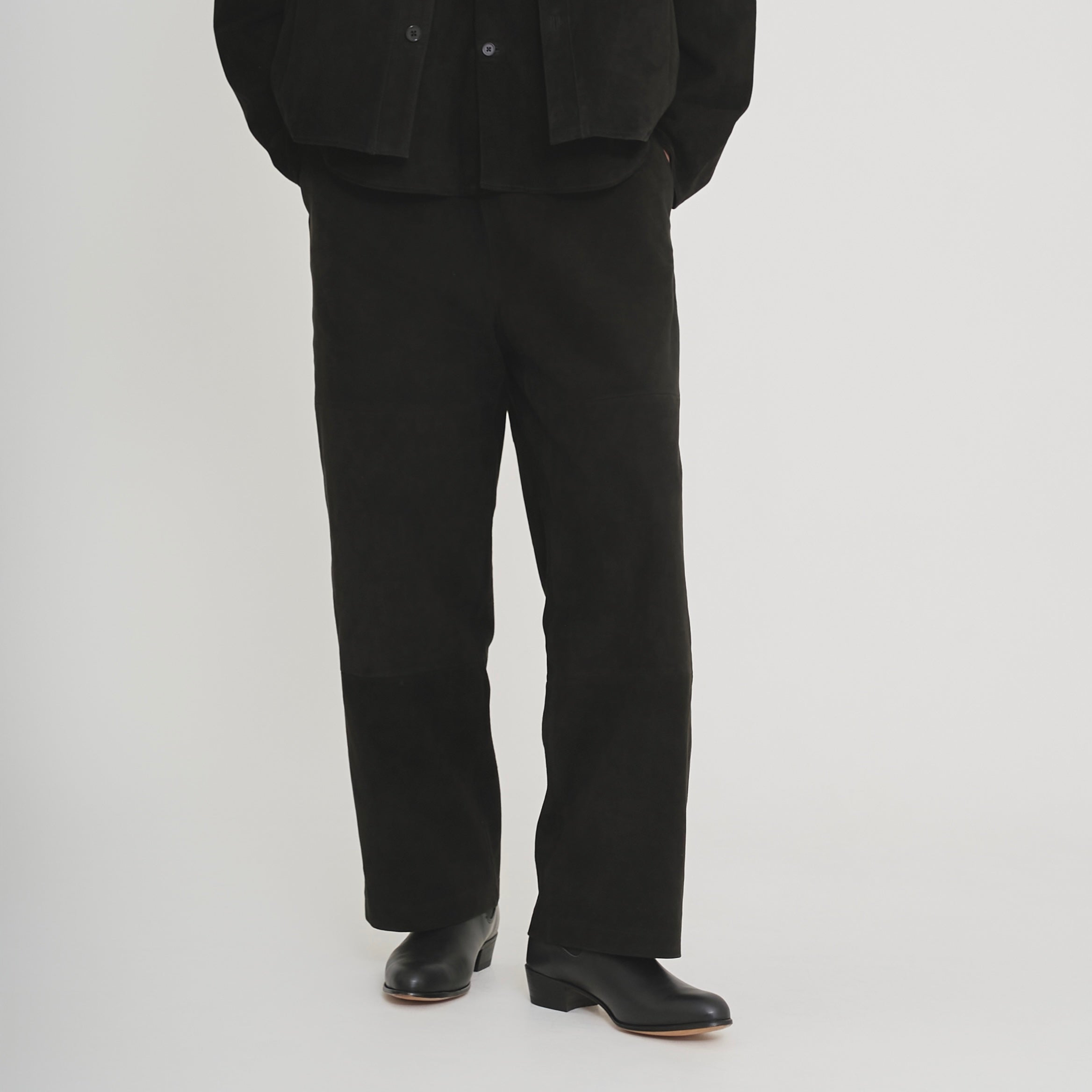 Morphee × BOUTIQUE SUEDE BLACK PANTS（モルフェ×ブティックスエード