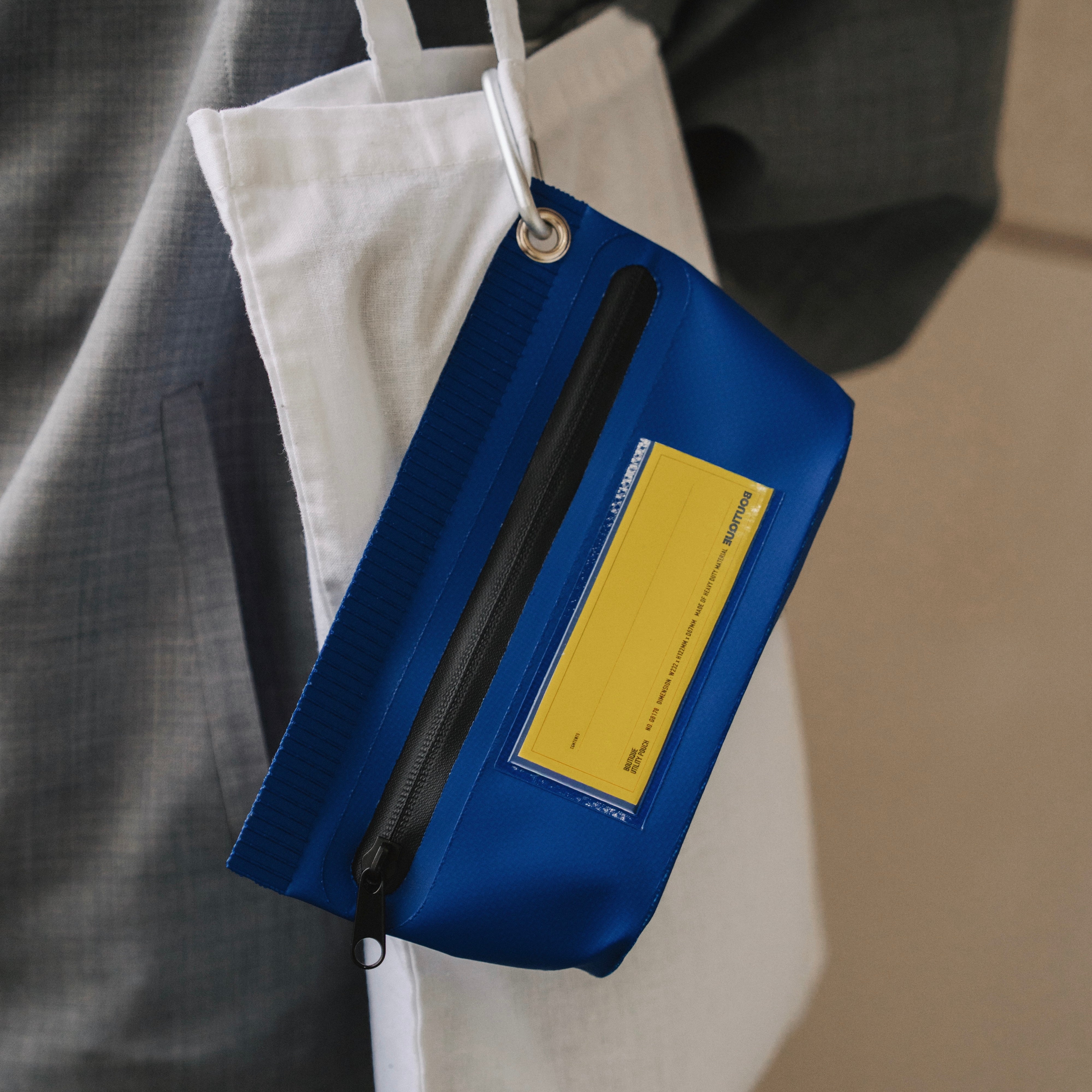 BOUTIQUE UTILITY POUCH & BIC PEN BLUE（ブティックユーティリティ