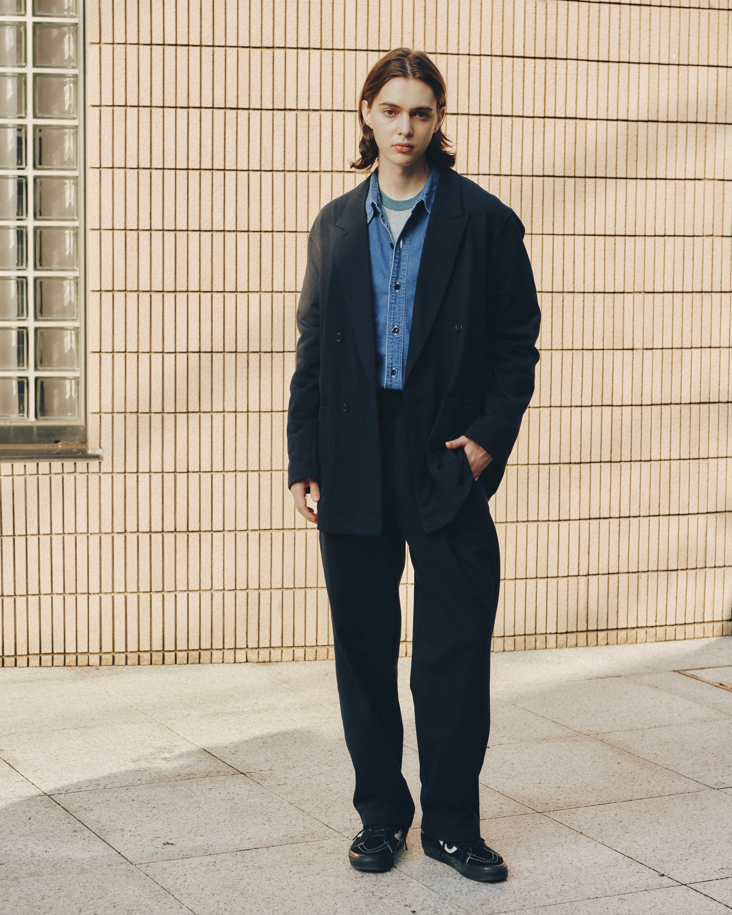 FRUIT OF THE LOOM ATHLETIC FORMAL DOUBLE SUIT NAVY（フルーツオブザルームアスレチックフォーマルダブルスーツネイビー）｜ONLINE BOUTIQUE（オンラインブティック）