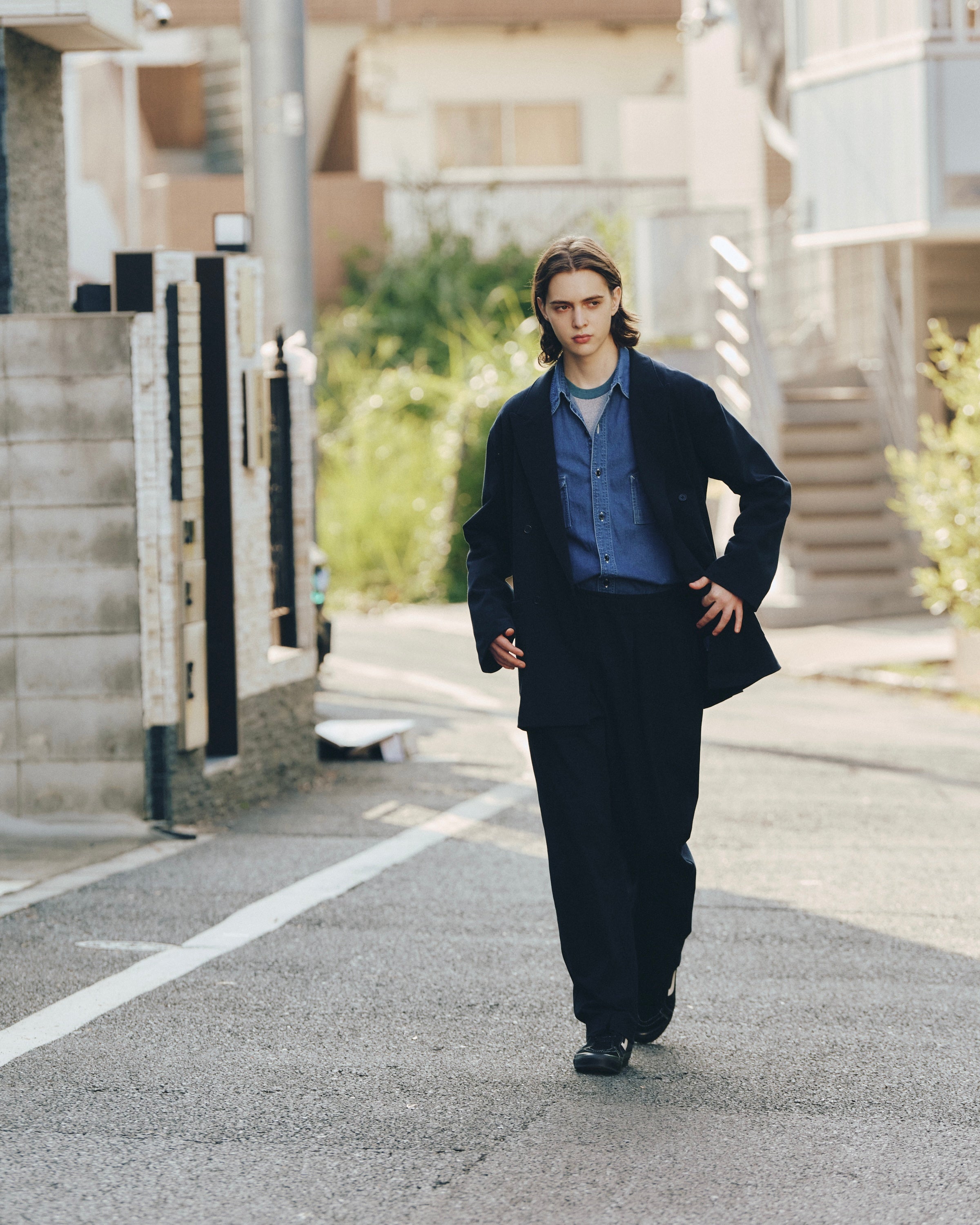 FRUIT OF THE LOOM ATHLETIC FORMAL DOUBLE SUIT NAVY（フルーツオブザルームアスレチックフォーマルダブルスーツネイビー）｜ONLINE BOUTIQUE（オンラインブティック）