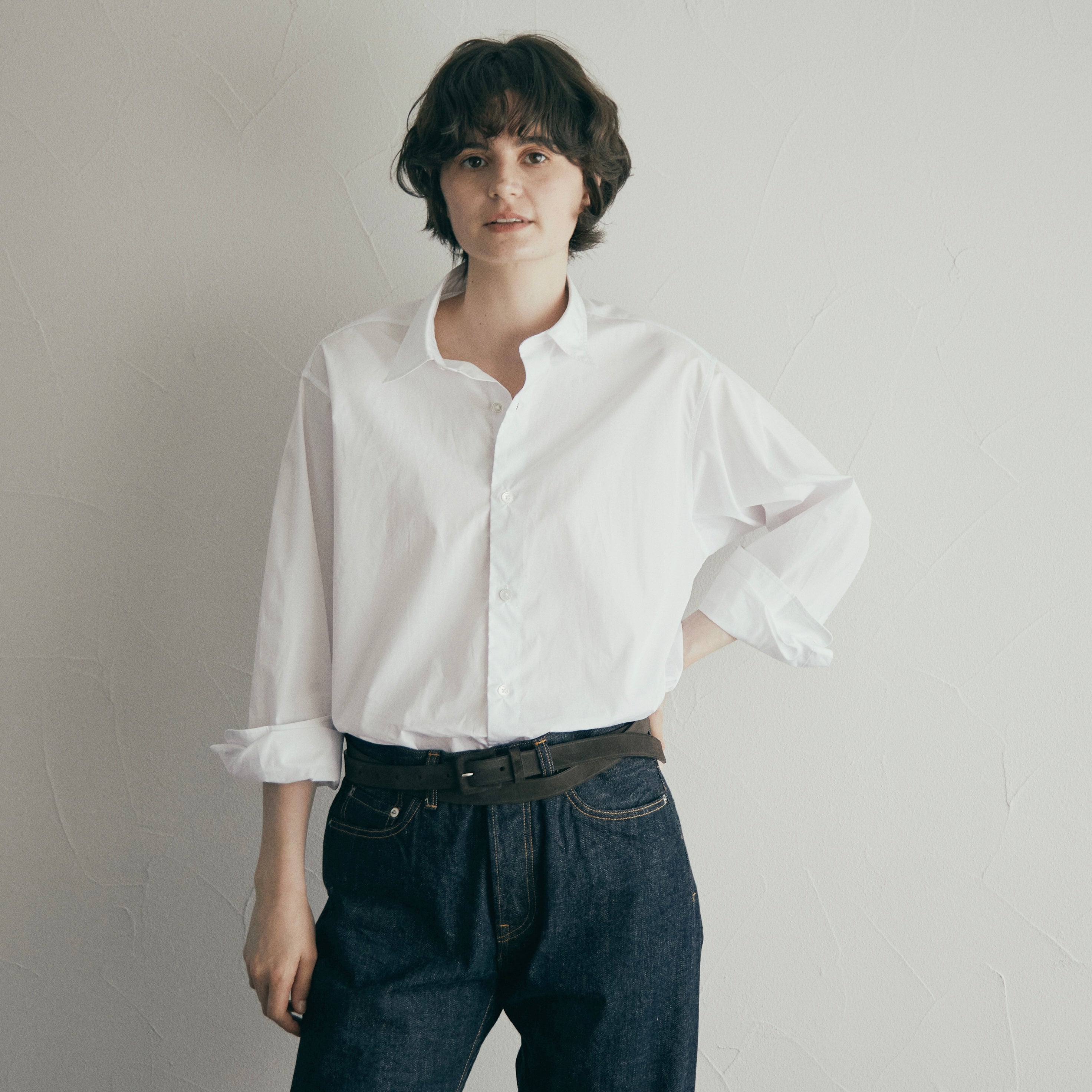 BROADCLOTH REGULAR COLLAR SHIRT WHITE（ブロードレギュラーカラーシャツホワイト）｜ONLINE BOUTIQUE（オンラインブティック）