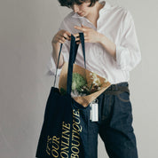 IT'S OUR ONLINE BOUTIQUE SHOPPING BAG NAVY（イッツアワーオンラインブティックショッピングバッグネイビー）｜ONLINE BOUTIQUE（オンラインブティック）