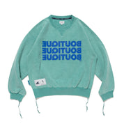 DESCENDANT × BOUTIQUE CREW NECK PIGMENT DYE TEAL（ディセンダント×ブティッククルーネックピグメントダイティール）｜ONLINE BOUTIQUE（オンラインブティック）
