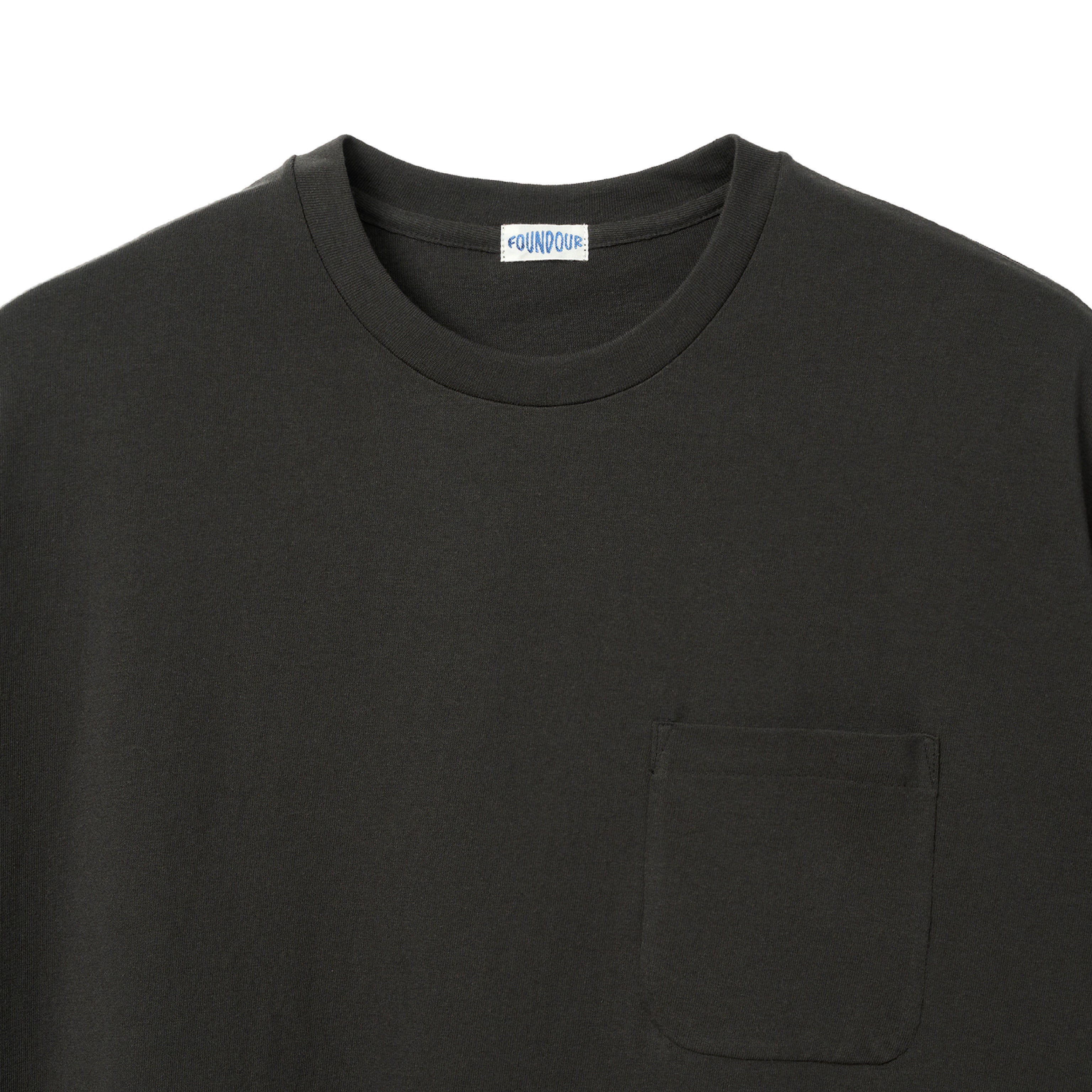 FOUNDOUR COTTON SHORT SLEEVE POCKET TEE BLACK（ファウンダコットンショートスリーブポケットTシャツブラック）｜ONLINE BOUTIQUE（オンラインブティック）