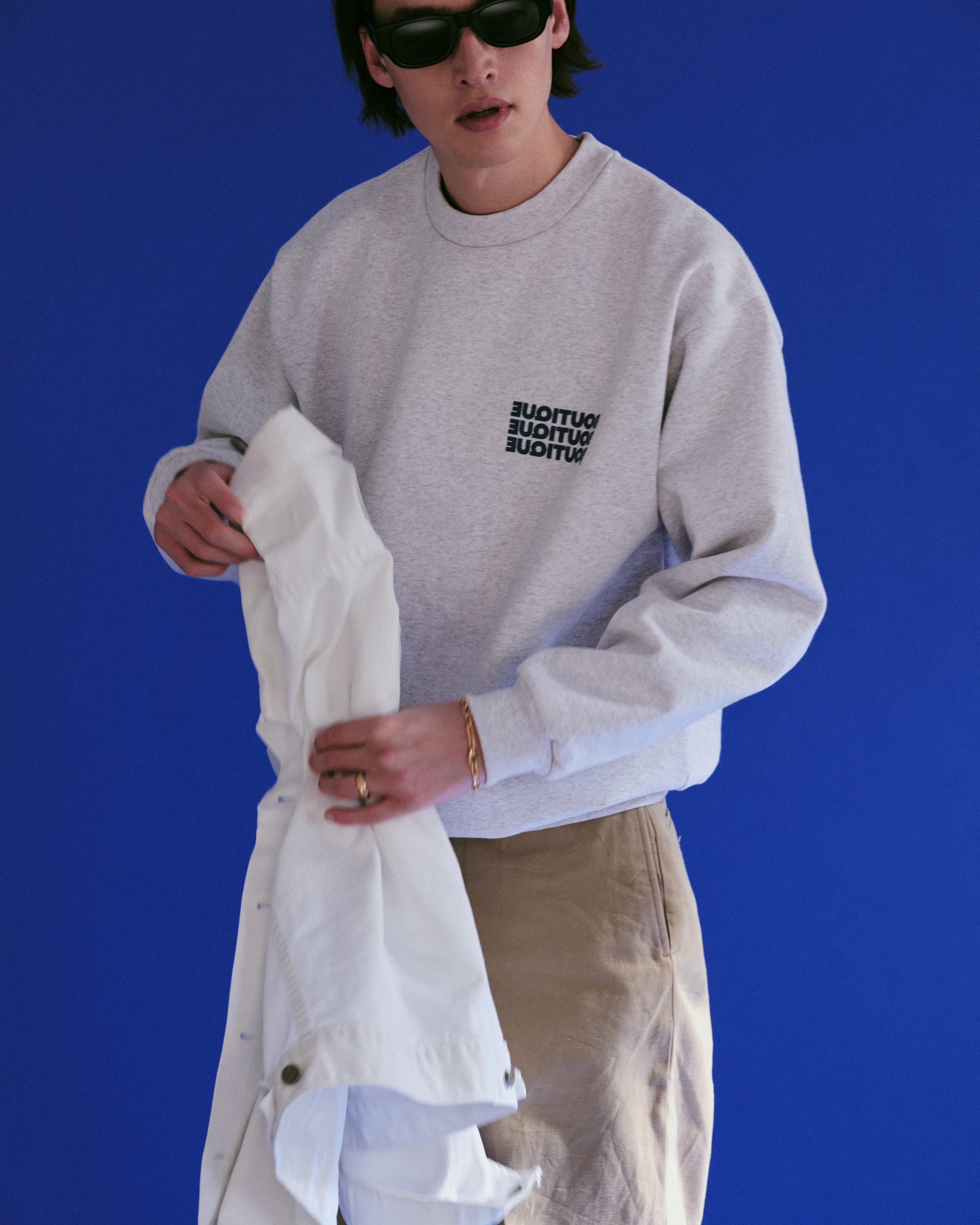 BOUTIQUE CREW NECK SWEAT HEATHER GRAY(ブティッククルー BOUTIQUE CREW NECK SWEAT HEATHER GRAY(ブティッククルー