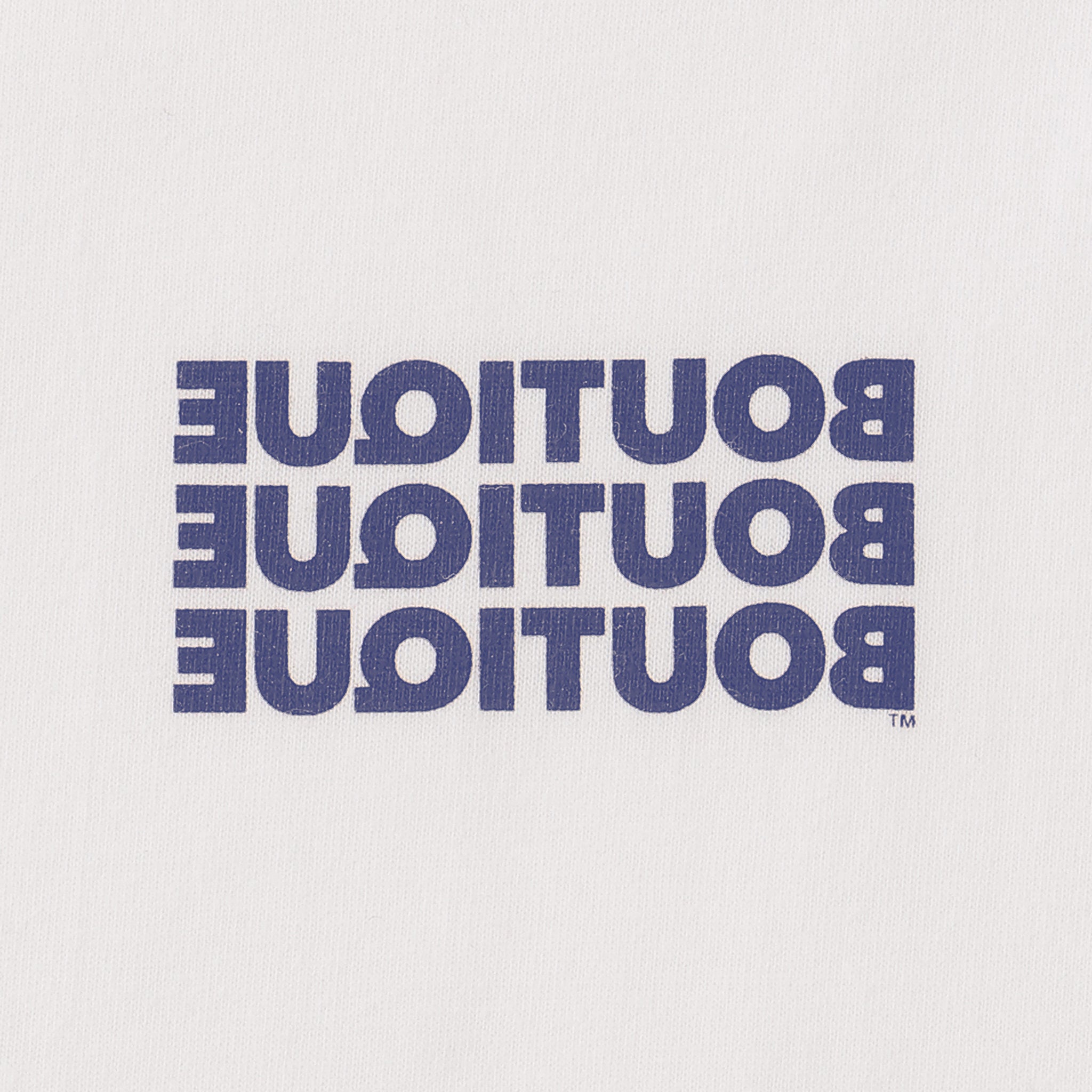 BOUTIQUE L/S TEE WHITE & BLUE｜ONLINE BOUTIQUE（オンラインブティック）