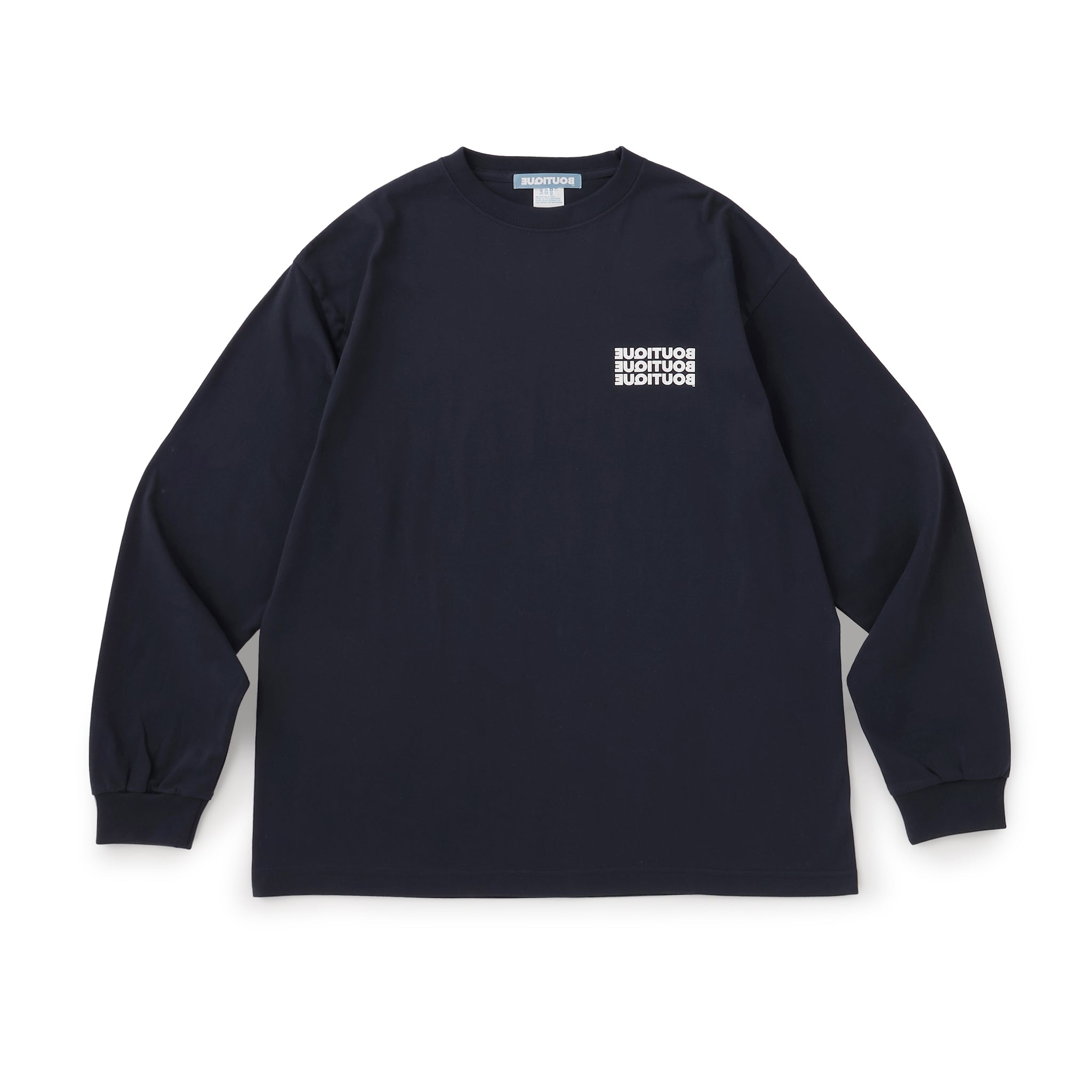 S TEE NAVY（ブティックロングスリーブTシャツネイビー）｜ONLINE BOUTIQUE（オンラインブティック）