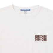BOUTIQUE TEE WHITE & BROWN（ブティックTシャツホワイト＆ブラウン）｜ONLINE BOUTIQUE（オンラインブティック）