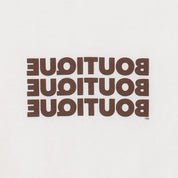 BOUTIQUE TEE WHITE & BROWN（ブティックTシャツホワイト＆ブラウン）｜ONLINE BOUTIQUE（オンラインブティック）