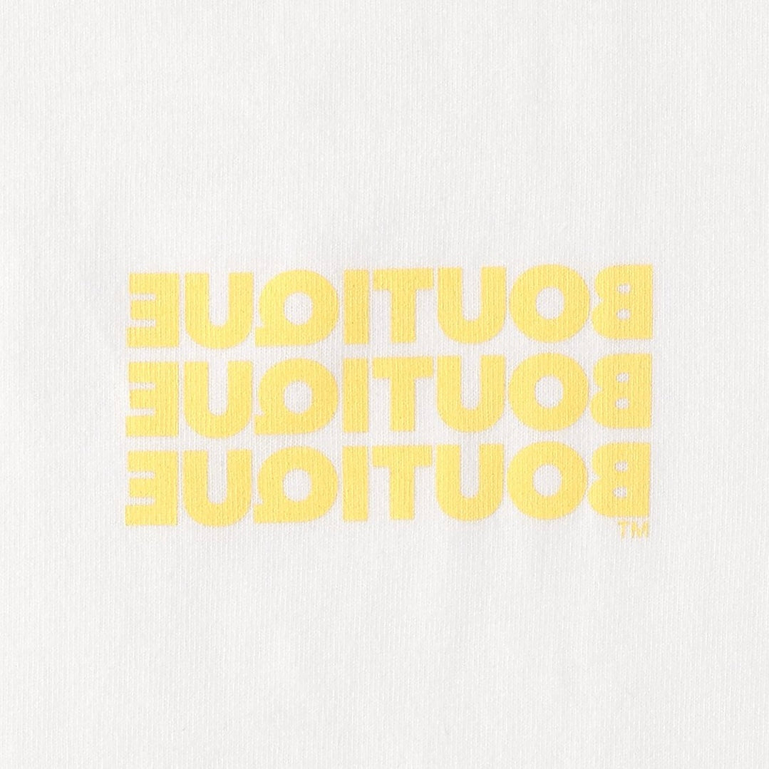 BOUTIQUE TEE WHITE & YELLOW（ブティックTシャツホワイト＆イエロー）｜ONLINE BOUTIQUE（オンラインブティック）
