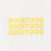 BOUTIQUE TEE WHITE & YELLOW（ブティックTシャツホワイト＆イエロー）｜ONLINE BOUTIQUE（オンラインブティック）
