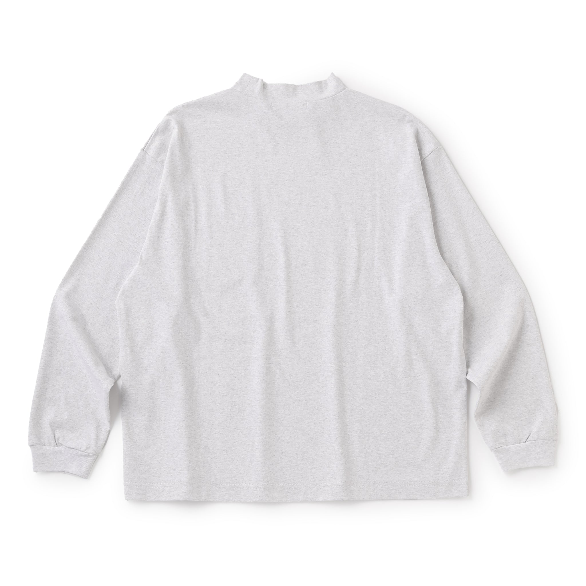 MOCK NECK LONG SLEEVE TEE GRAY（ブティックモックネックロングスリーブTシャツグレー）｜ONLINE BOUTIQUE（オンラインブティック）