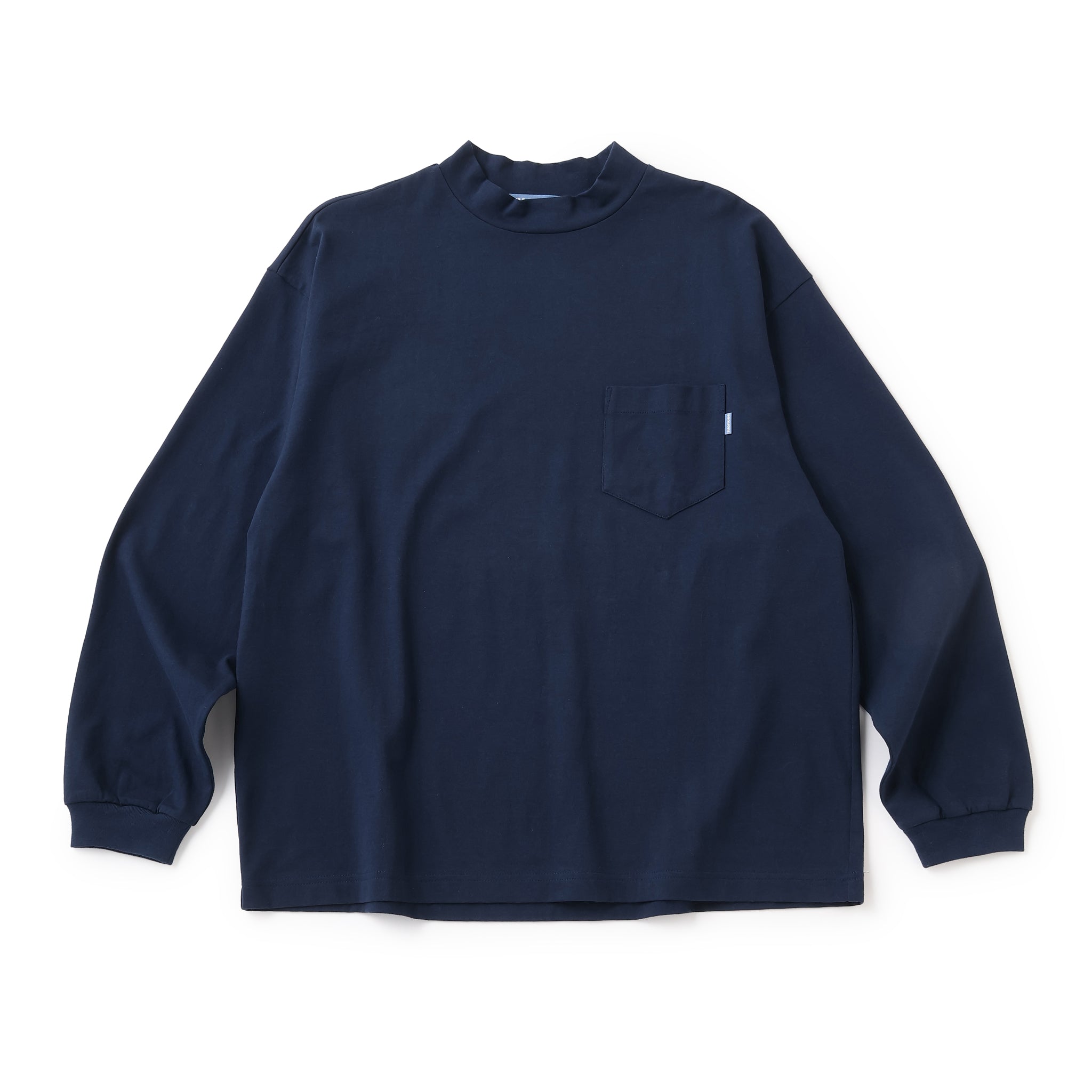 BOUTIQUE MOCK NECK LONG SLEEVE TEE NAVY（ブティックモックネックロングスリーブTシャツネイビー）｜ONLINE BOUTIQUE