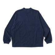 MOCK NECK LONG SLEEVE TEE NAVY（モックネックロングスリーブTシャツネイビー）｜ONLINE BOUTIQUE（オンラインブティック）