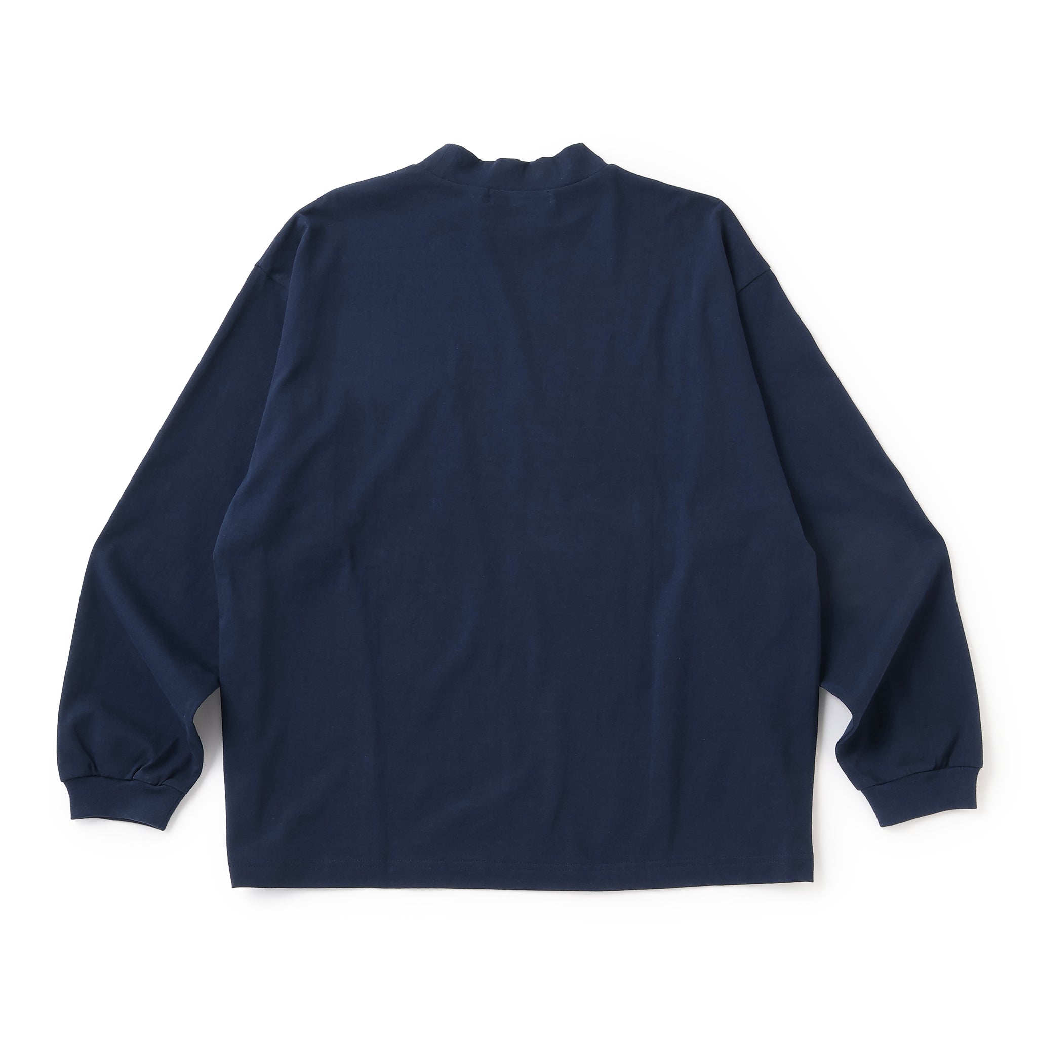 BOUTIQUE MOCK NECK LONG SLEEVE TEE NAVY（ブティックモックネックロングスリーブTシャツネイビー）｜ONLINE BOUTIQUE