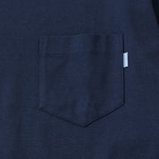 MOCK NECK LONG SLEEVE TEE NAVY（モックネックロングスリーブTシャツネイビー）｜ONLINE BOUTIQUE（オンラインブティック）