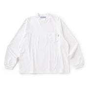 MOCK NECK LONG SLEEVE TEE WHITE（モックネックロングスリーブTシャツホワイト）｜ONLINE BOUTIQUE（オンラインブティック）