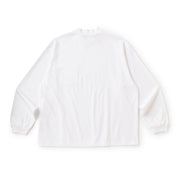 MOCK NECK LONG SLEEVE TEE WHITE（モックネックロングスリーブTシャツホワイト）｜ONLINE BOUTIQUE（オンラインブティック）