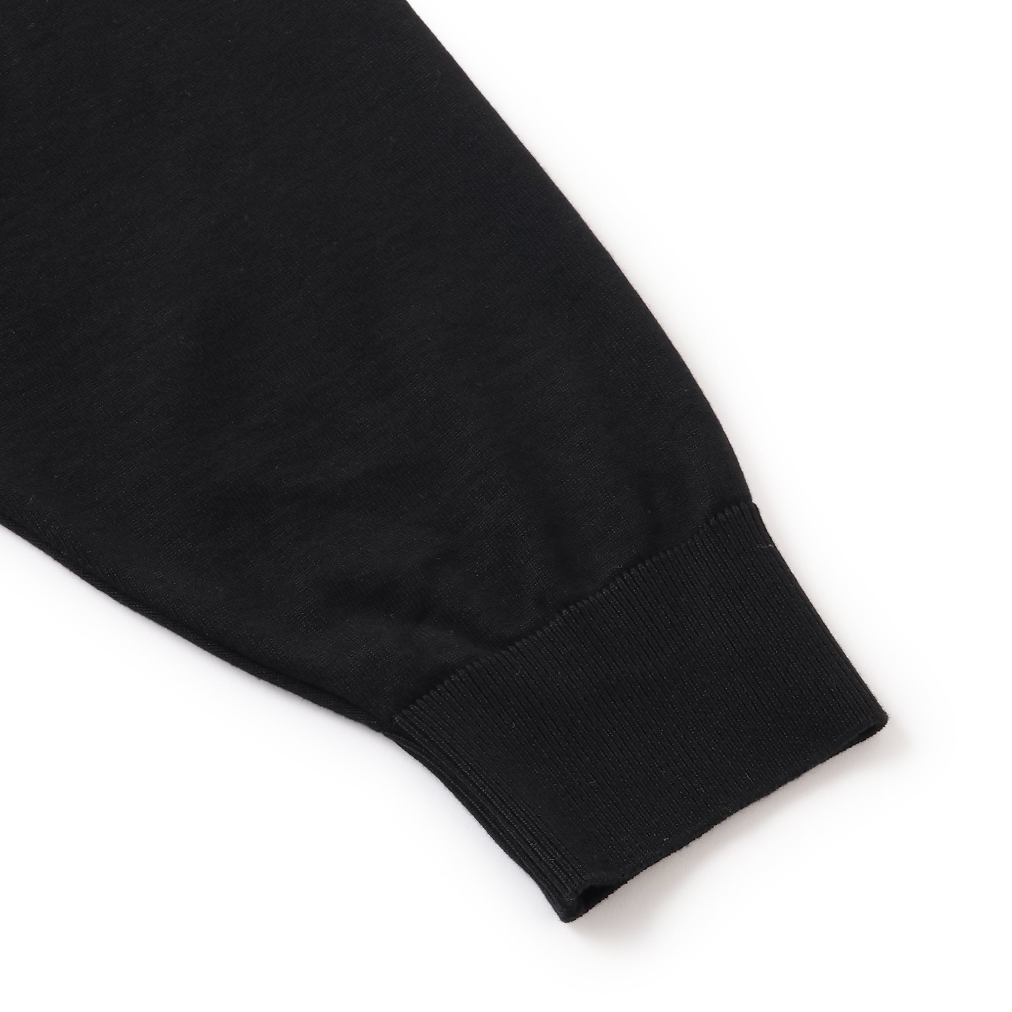 LONG SLEEVE KNIT POLO SHIRT BLACK（ロングスリープニットポロシャツブラック）｜ONLINE BOUTIQUE（オンラインブティック）