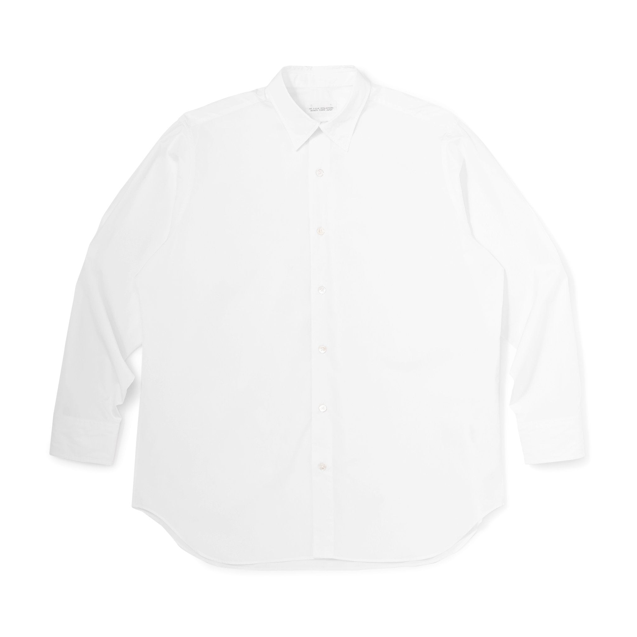 BROADCLOTH REGULAR COLLAR SHIRT WHITE（ブロードレギュラーカラーシャツホワイト）｜ONLINE BOUTIQUE（オンラインブティック）