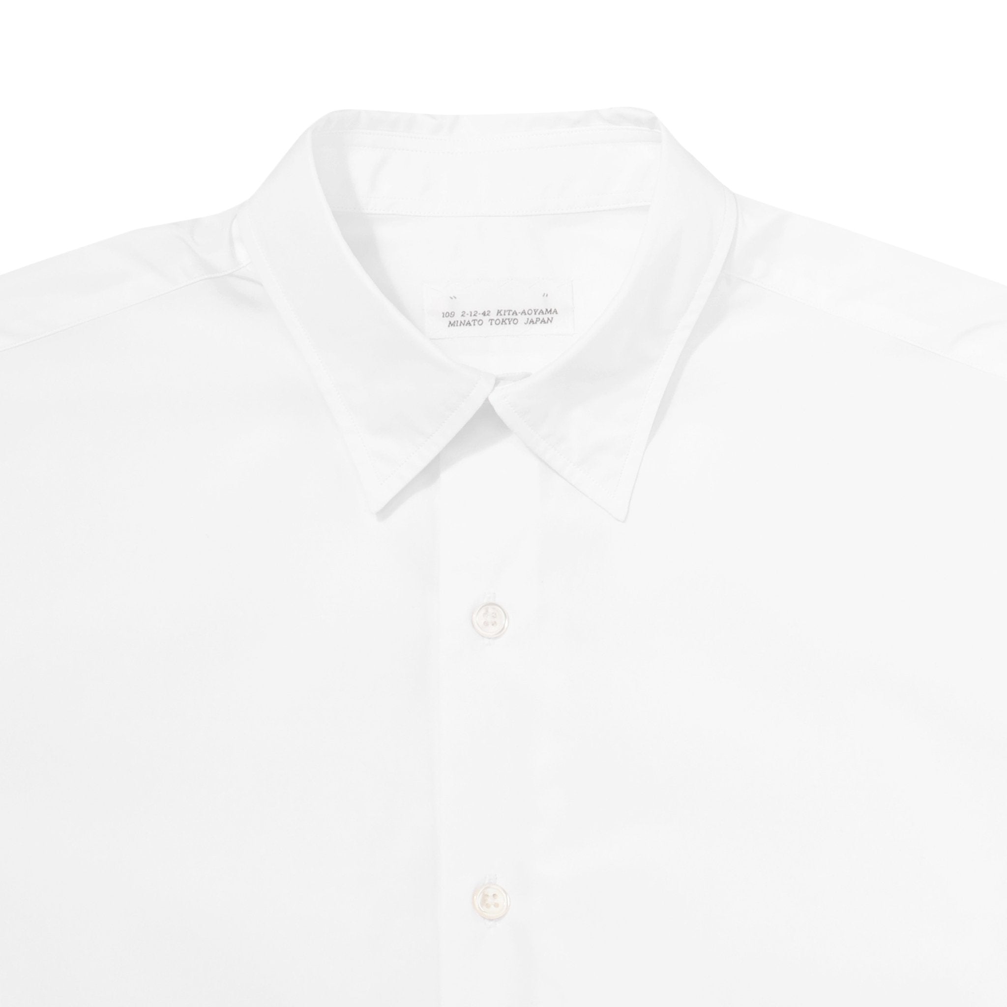 BROADCLOTH REGULAR COLLAR SHIRT WHITE（ブロードレギュラーカラーシャツホワイト）｜ONLINE BOUTIQUE（オンラインブティック）