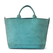 CC22 LEATHER TOTE TURQUOISE