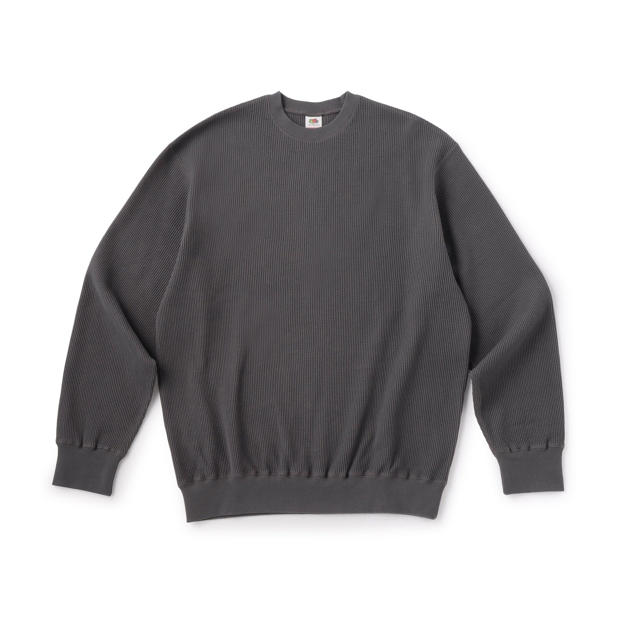 FRUIT OF THE LOOM THERMAL CREW NECK CHARCOAL｜ONLINE BOUTIQUE（オンラインブティック）
