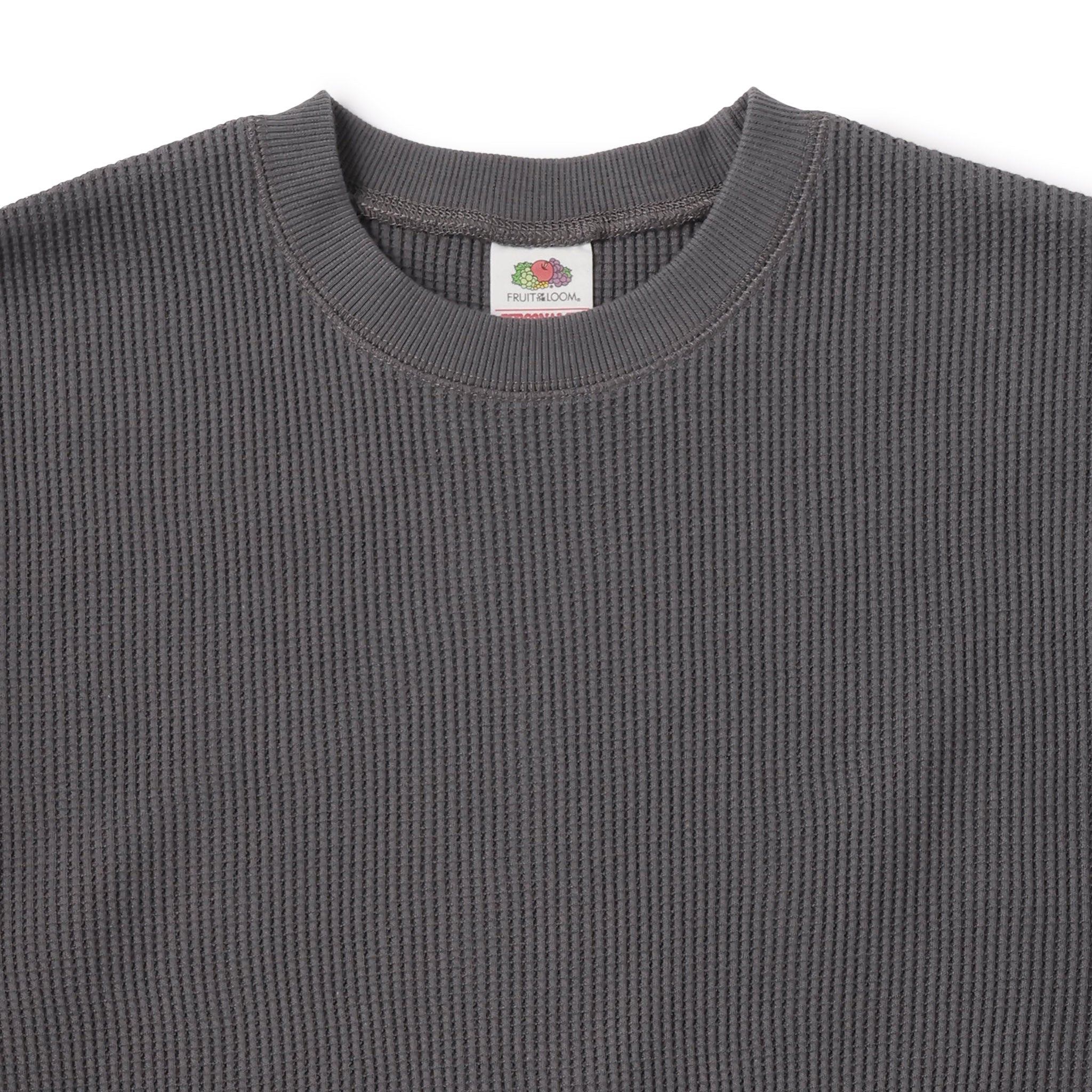 FRUIT OF THE LOOM THERMAL CREW NECK CHARCOAL｜ONLINE BOUTIQUE（オンラインブティック）
