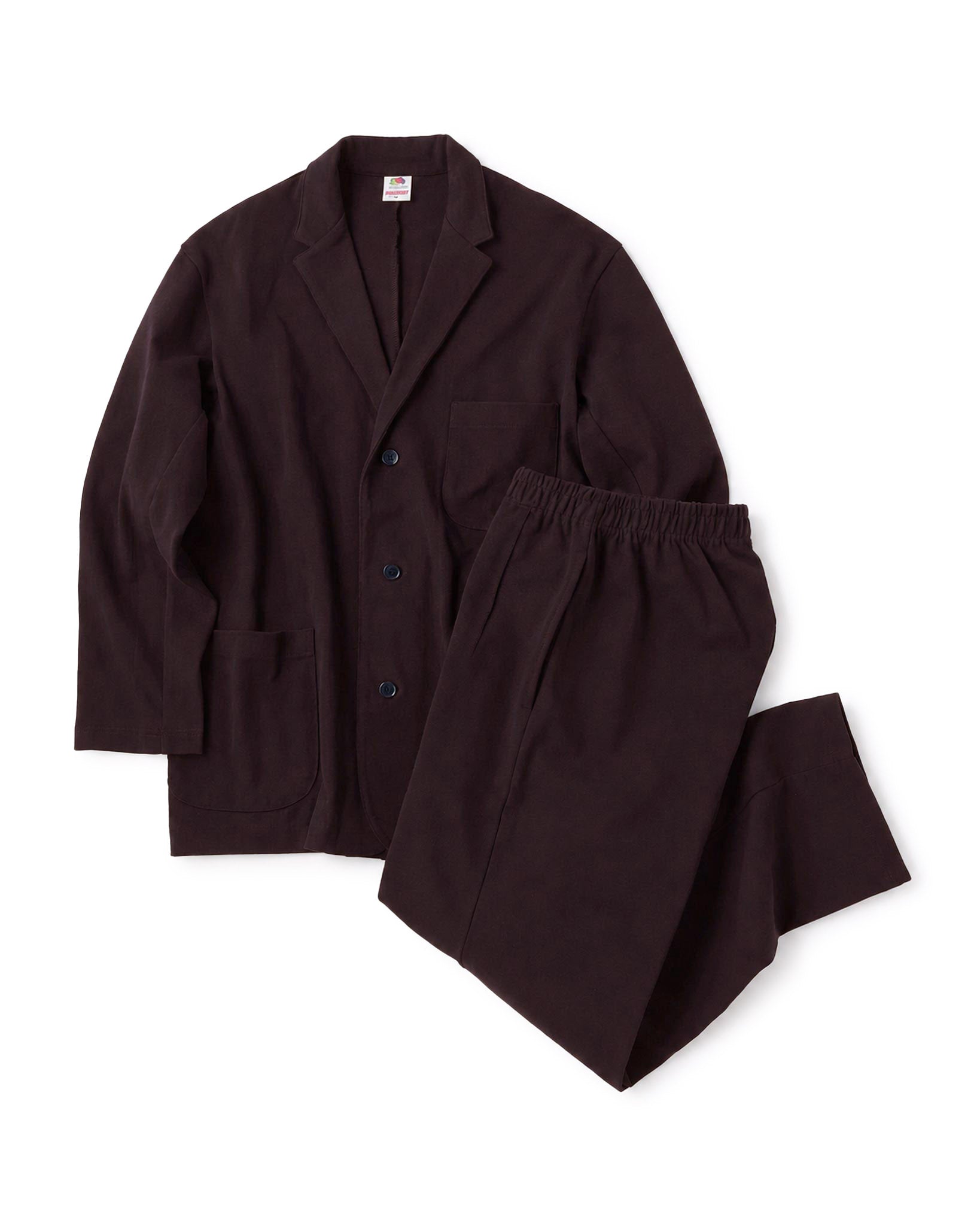 FRUIT OF THE LOOM ATHLETIC FORMAL SINGLE SUIT DARK BROWN｜ONLINE BOUTIQUE（オンラインブティック）
