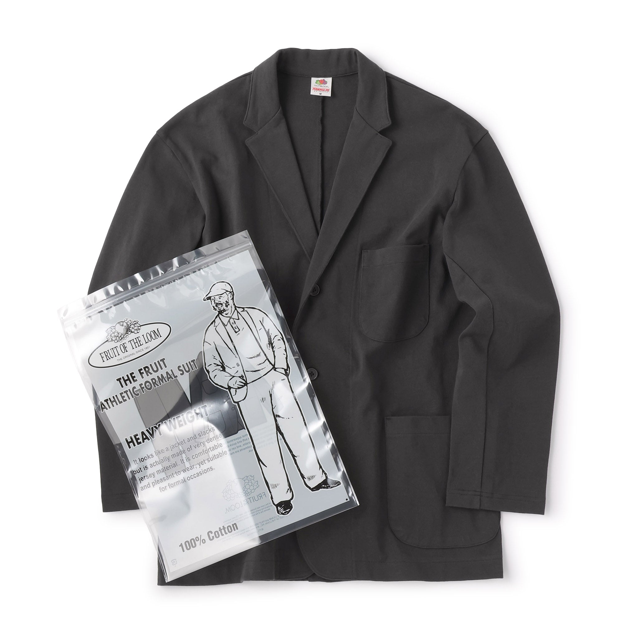 FRUIT OF THE LOOM ATHLETIC SUITS CHARCOAL（フルーツオブザルームアスレチックスーツチャコール）｜ONLINE BOUTIQUE（オンラインブティック）