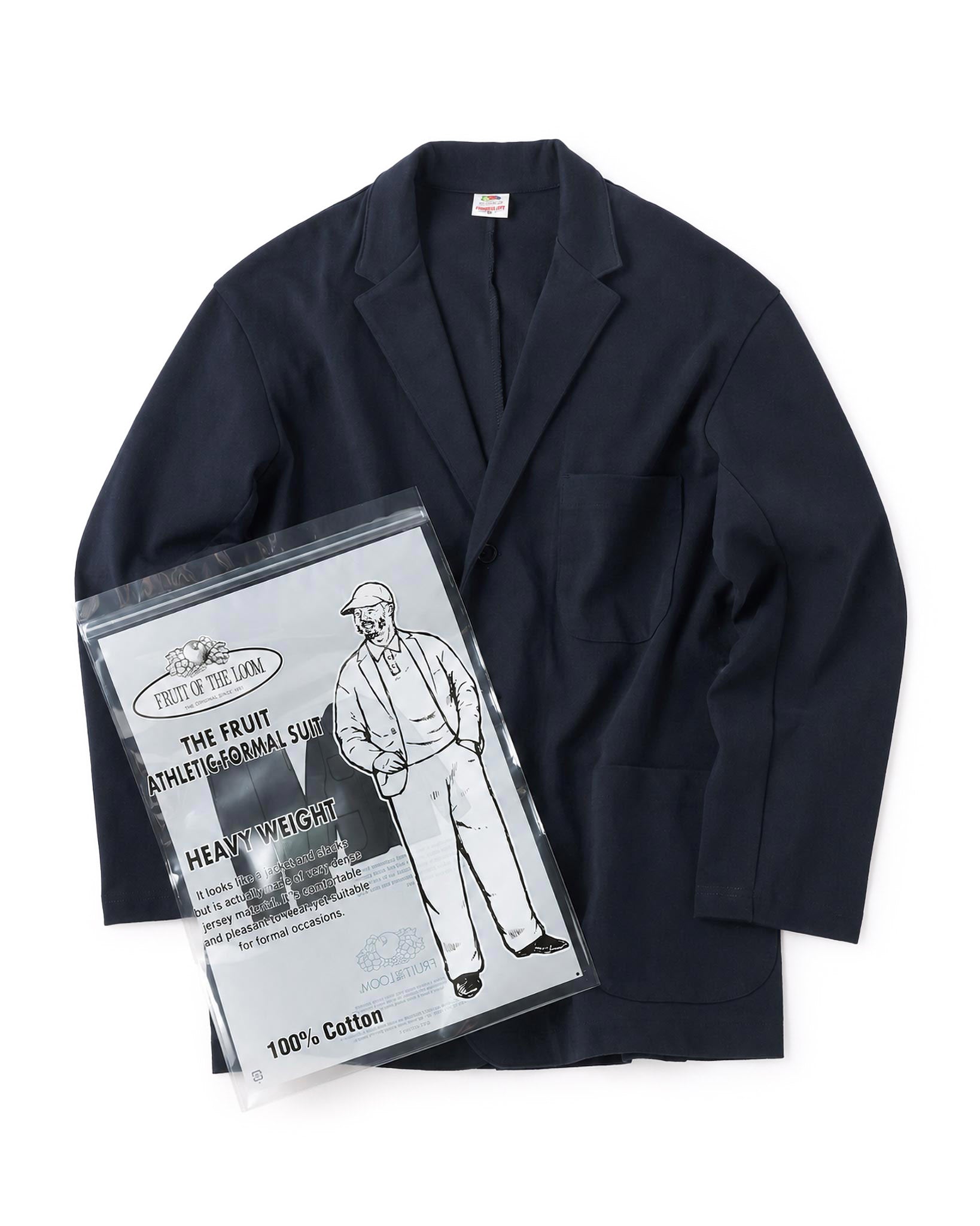 FRUIT OF THE LOOM ATHLETIC FORMAL SINGLE SUIT NAVY｜ONLINE BOUTIQUE（オンラインブティック）