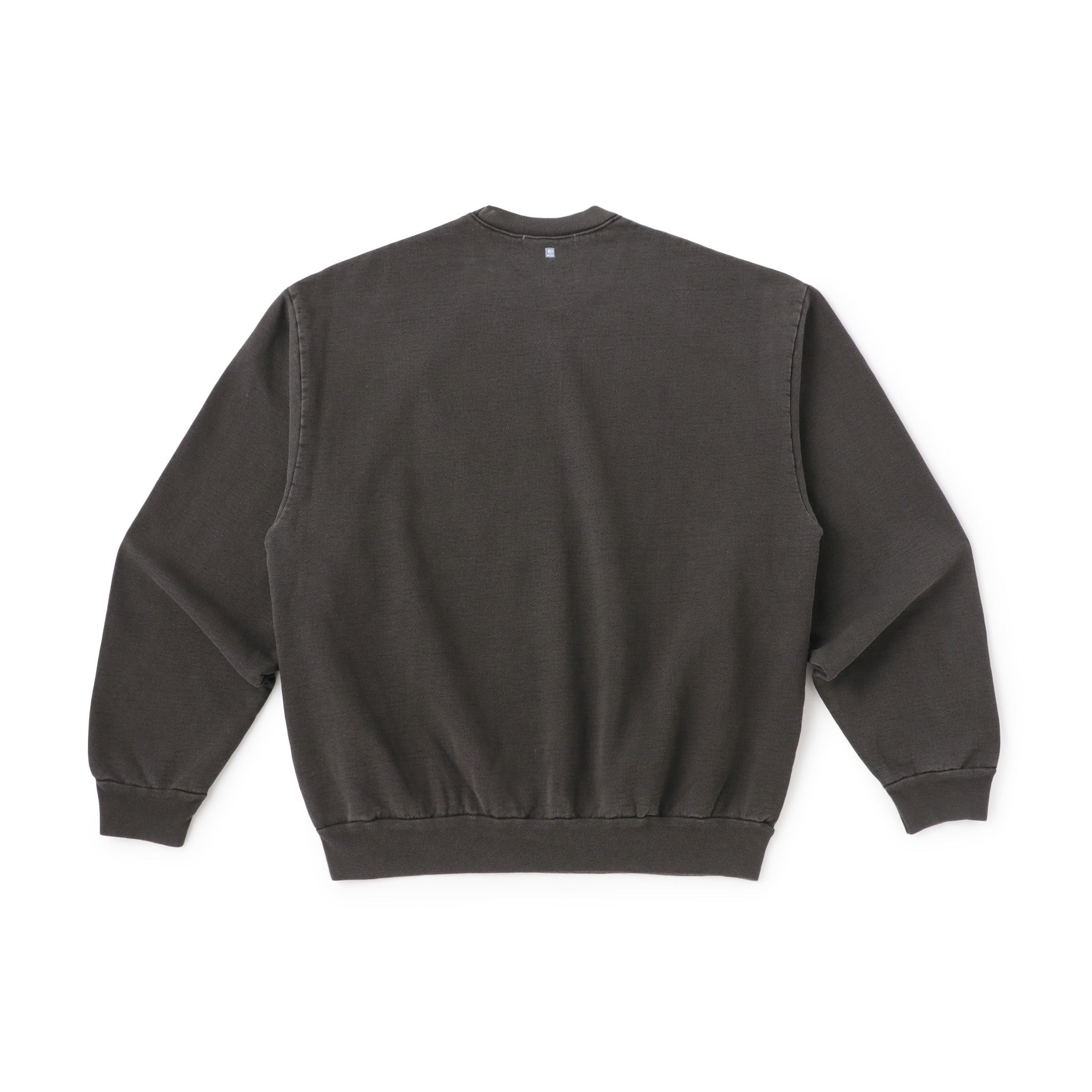 BOUTIQUE CREW NECK SWEAT GARMENT DYE CHARCOAL（ブティッククルーネックスウェットガーメントダイチャコール｜ONLINE BOUTIQUE（オンラインブティック）
