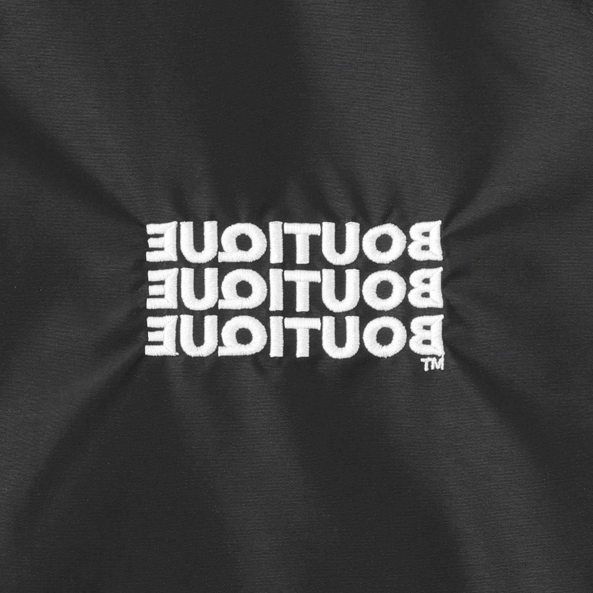 新品★BOUTIQUE NYLON×FLEECE スタンドカラージャケット　M BOUTIQUE NYLON × FLEECE STAND COLLAR NAVY（ブティックナイロン