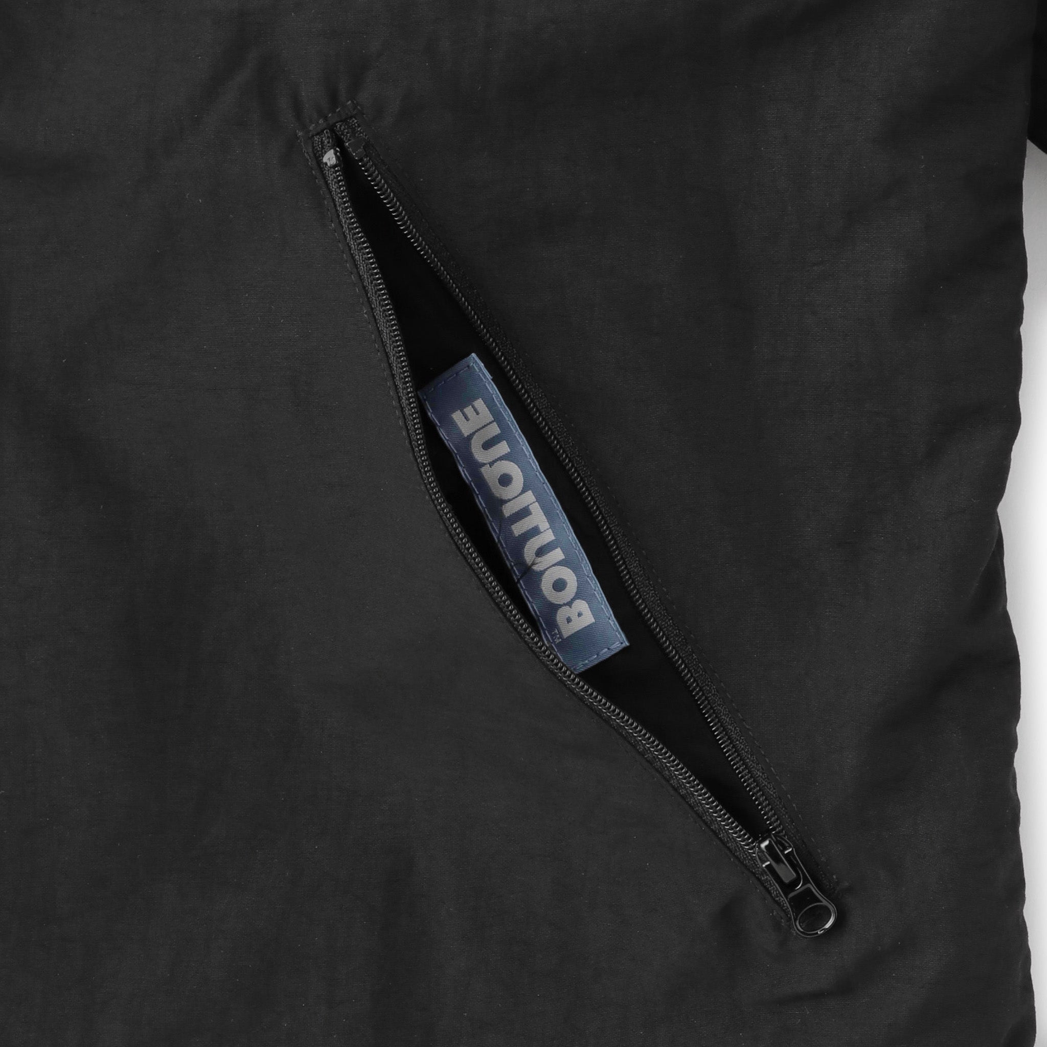 BOUTIQUE NYLON × FLEECE REVERSIBLE ZIP UP HOODIE BLACK（ブティックナイロン×フリースリバーシブルジップアップフーディーブラック）｜ONLINE BOUTIQUE（オンラインブティック）