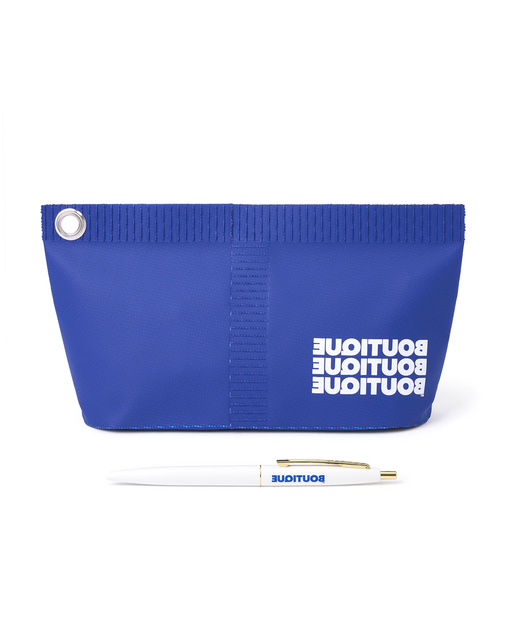 BOUTIQUE UTILITY POUCH & BIC PEN BLUE（ブティックユーティリティポーチ&ビックペンブルー）｜ONLINE BOUTIQUE（オンラインブティック）