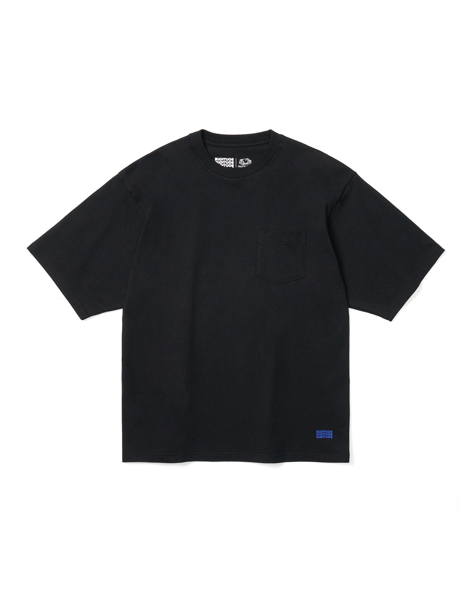 BOUTIQUE × FRUIT OF THE LOOM IT'S OUR DAILY 2PACK TEE BLACK
