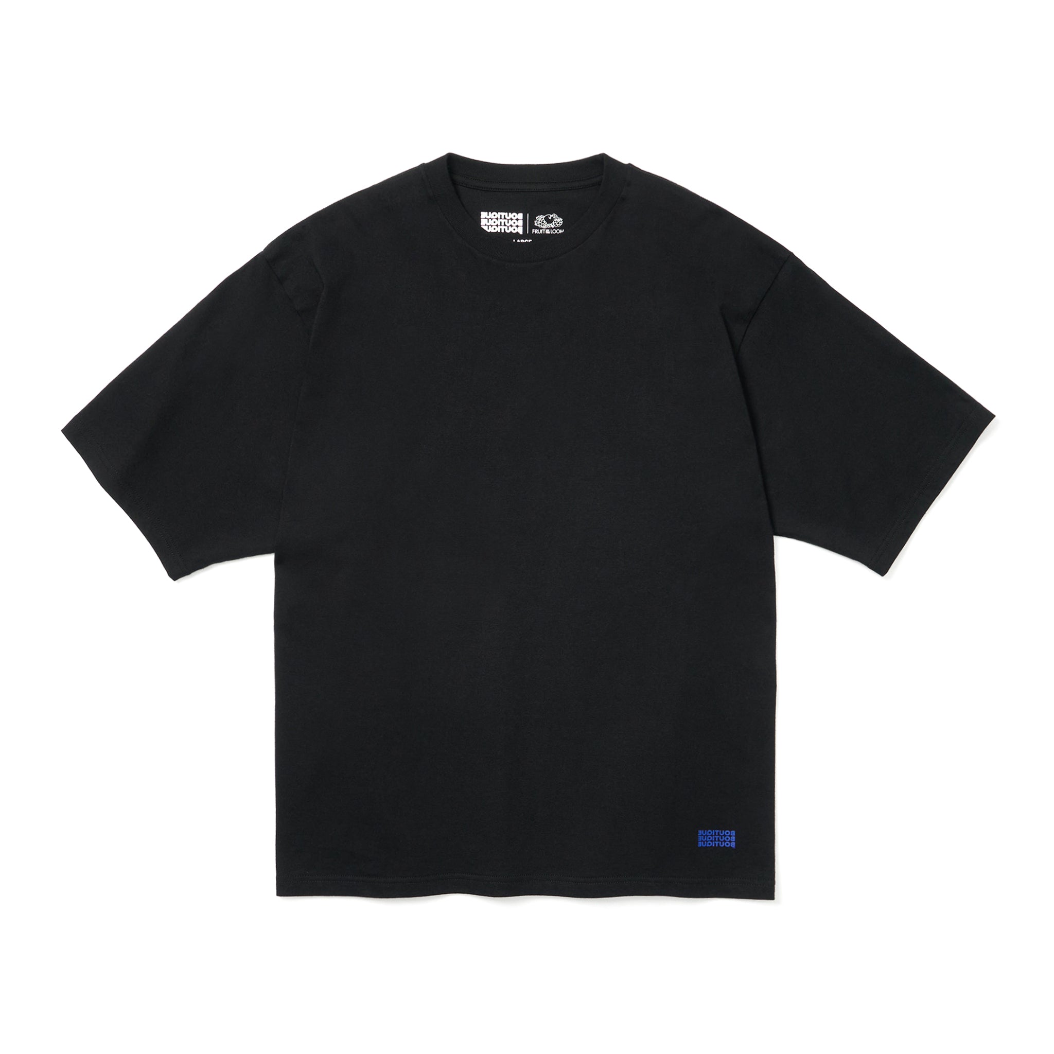 BOUTIQUE × FRUIT OF THE LOOM IT'S OUR DAILY 2PACK TEE BLACK（ブティック×フルーツオブザルームイッツアワーデイリー2パックTシャツブラック）｜ONLINE BOUTIQUE（オンラインブティック）