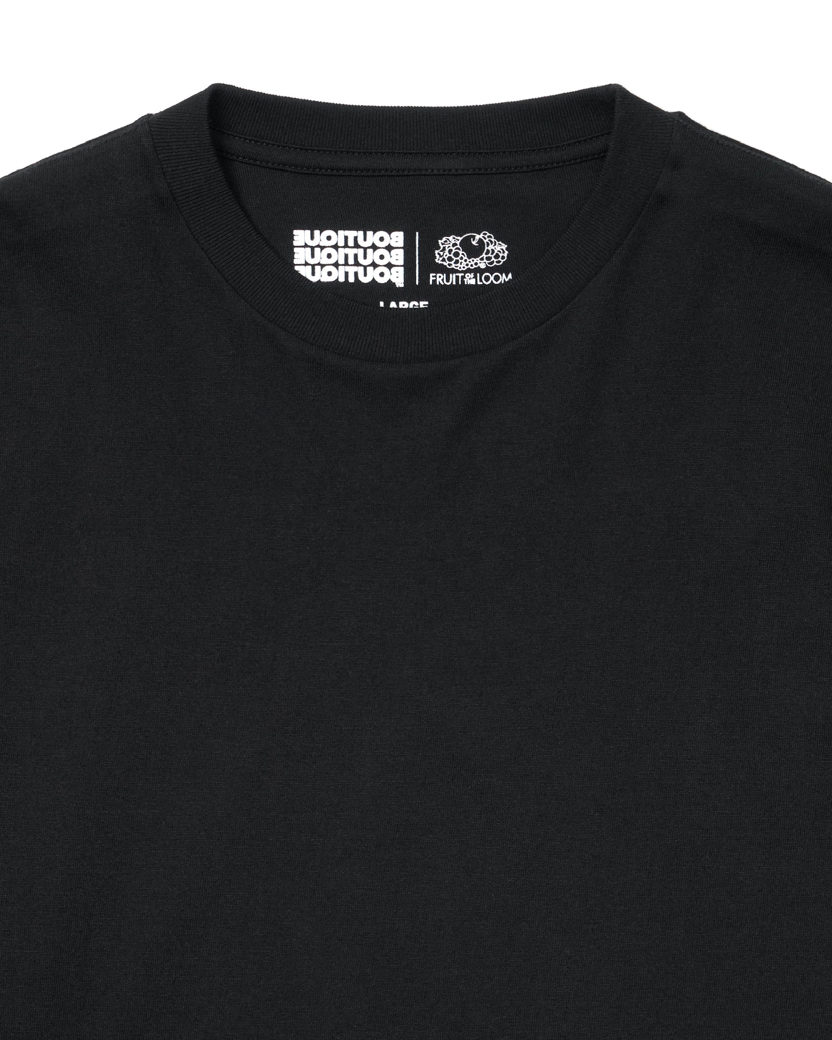BOUTIQUE × FRUIT OF THE LOOM IT'S OUR DAILY 2PACK TEE BLACK