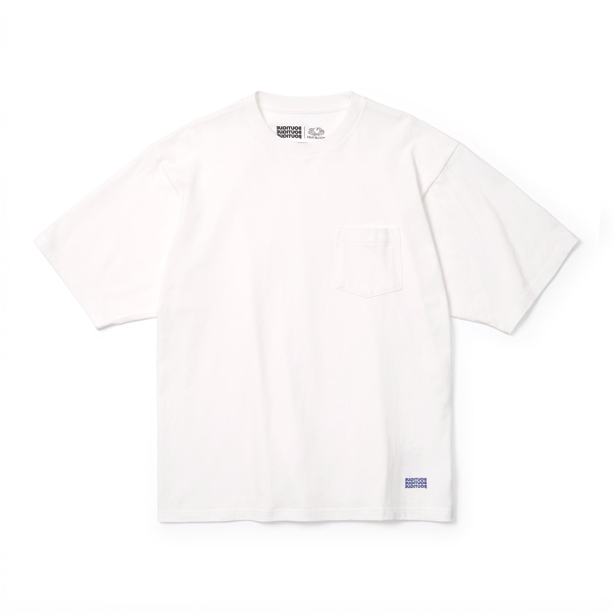 BOUTIQUE × FRUIT OF THE LOOM IT'S OUR DAILY 2PACK TEE WHITE（ブティック×フルーツオブザルームイッツアワーデイリー2パックTシャツホワイト）｜ONLINE BOUTIQUE（オンラインブティック）