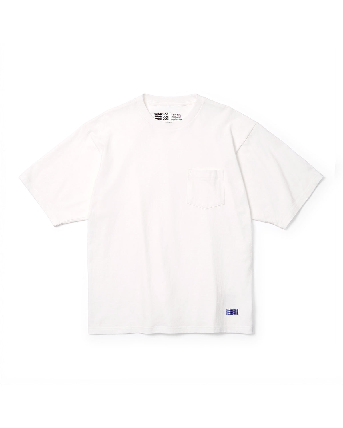 BOUTIQUE × FRUIT OF THE LOOM IT'S OUR DAILY 2PACK TEE WHITE（ブティック×フルーツオブザルームイッツアワーデイリー2パックTシャツホワイト）｜ONLINE BOUTIQUE（オンラインブティック）