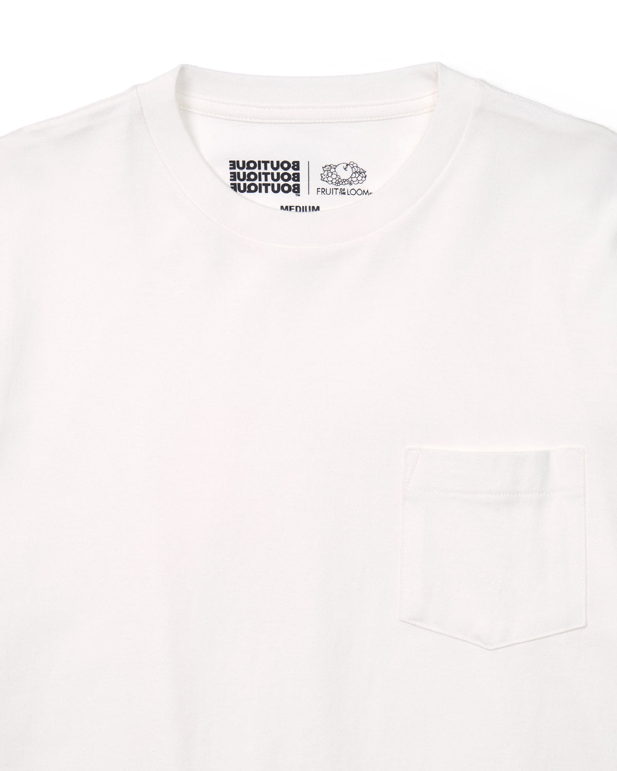 BOUTIQUE × FRUIT OF THE LOOM IT'S OUR DAILY 2PACK TEE WHITE（ブティック×フルーツオブザルームイッツアワーデイリー2パックTシャツホワイト）｜ONLINE BOUTIQUE（オンラインブティック）