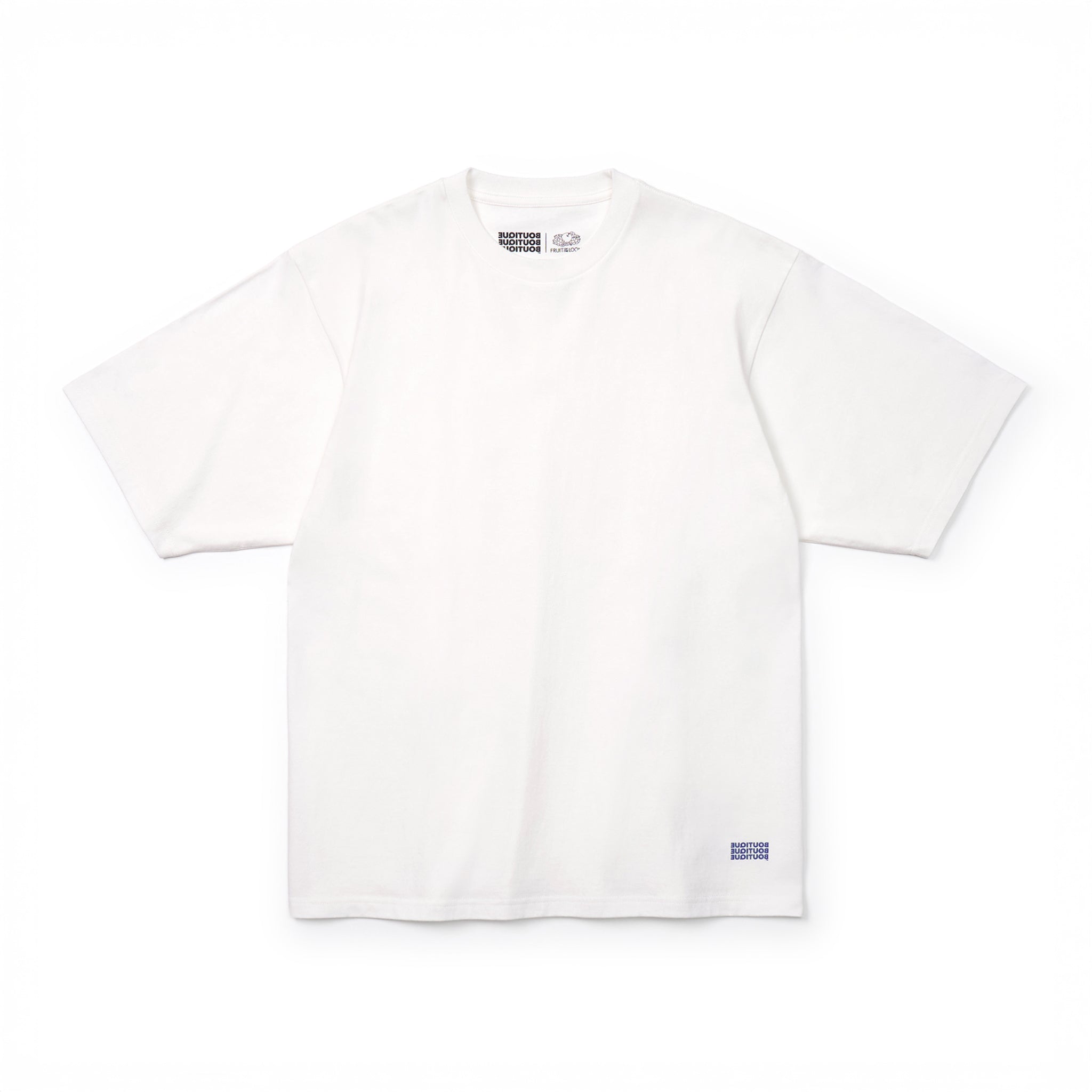 BOUTIQUE × FRUIT OF THE LOOM IT'S OUR DAILY 2PACK TEE WHITE（ブティック×フルーツオブザルームイッツアワーデイリー2パックTシャツホワイト）｜ONLINE BOUTIQUE（オンラインブティック）