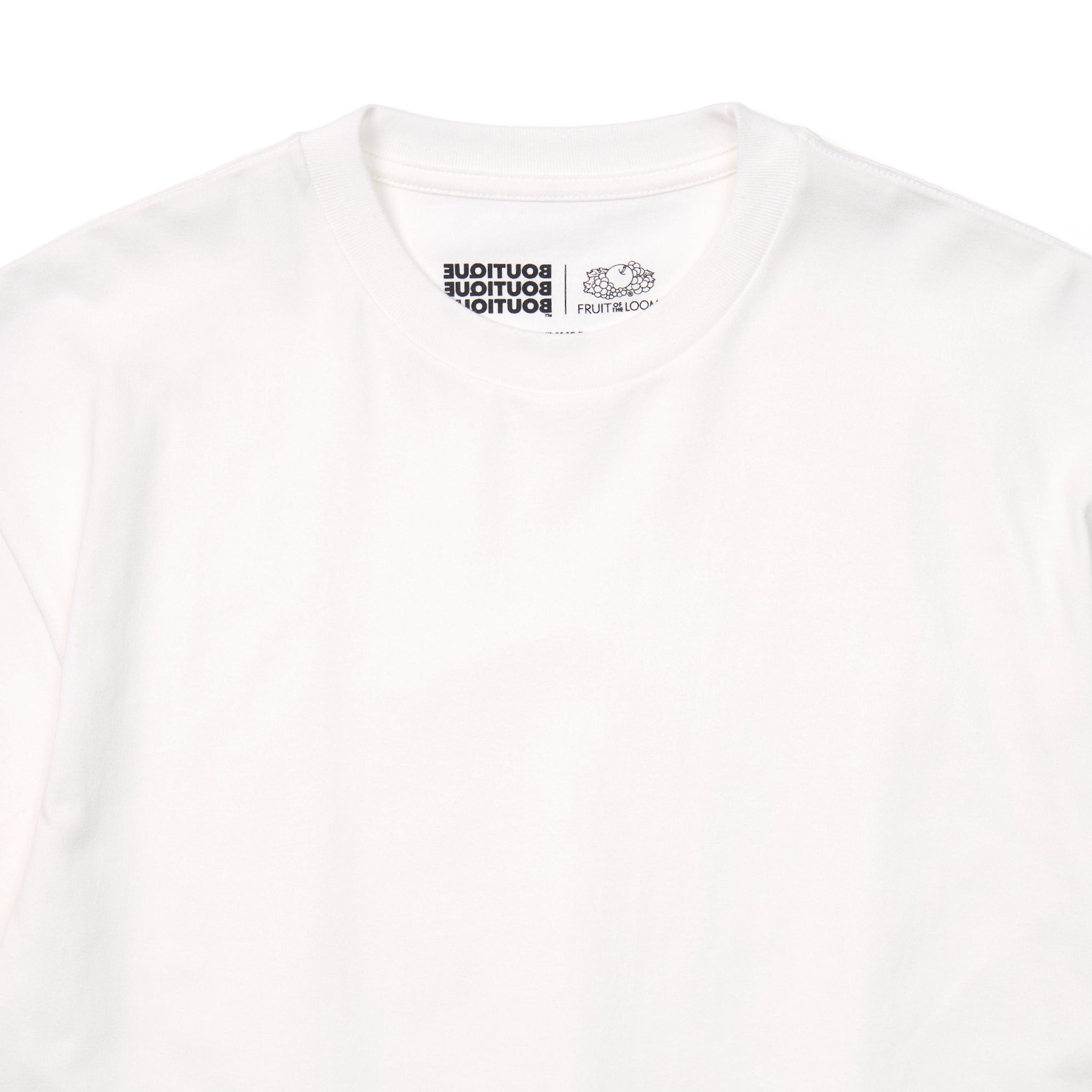 BOUTIQUE × FRUIT OF THE LOOM IT'S OUR DAILY 2PACK TEE WHITE（ブティック×フルーツオブザルームイッツアワーデイリー2パックTシャツホワイト）｜ONLINE BOUTIQUE（オンラインブティック）
